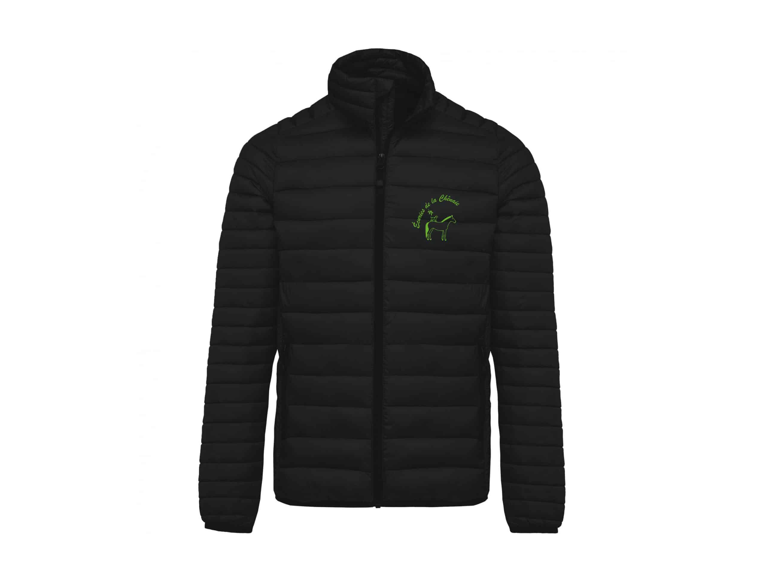 DOUDOUNE AVEC MANCHES (homme) - Les écuries de la Chênaie - Noir - K6120