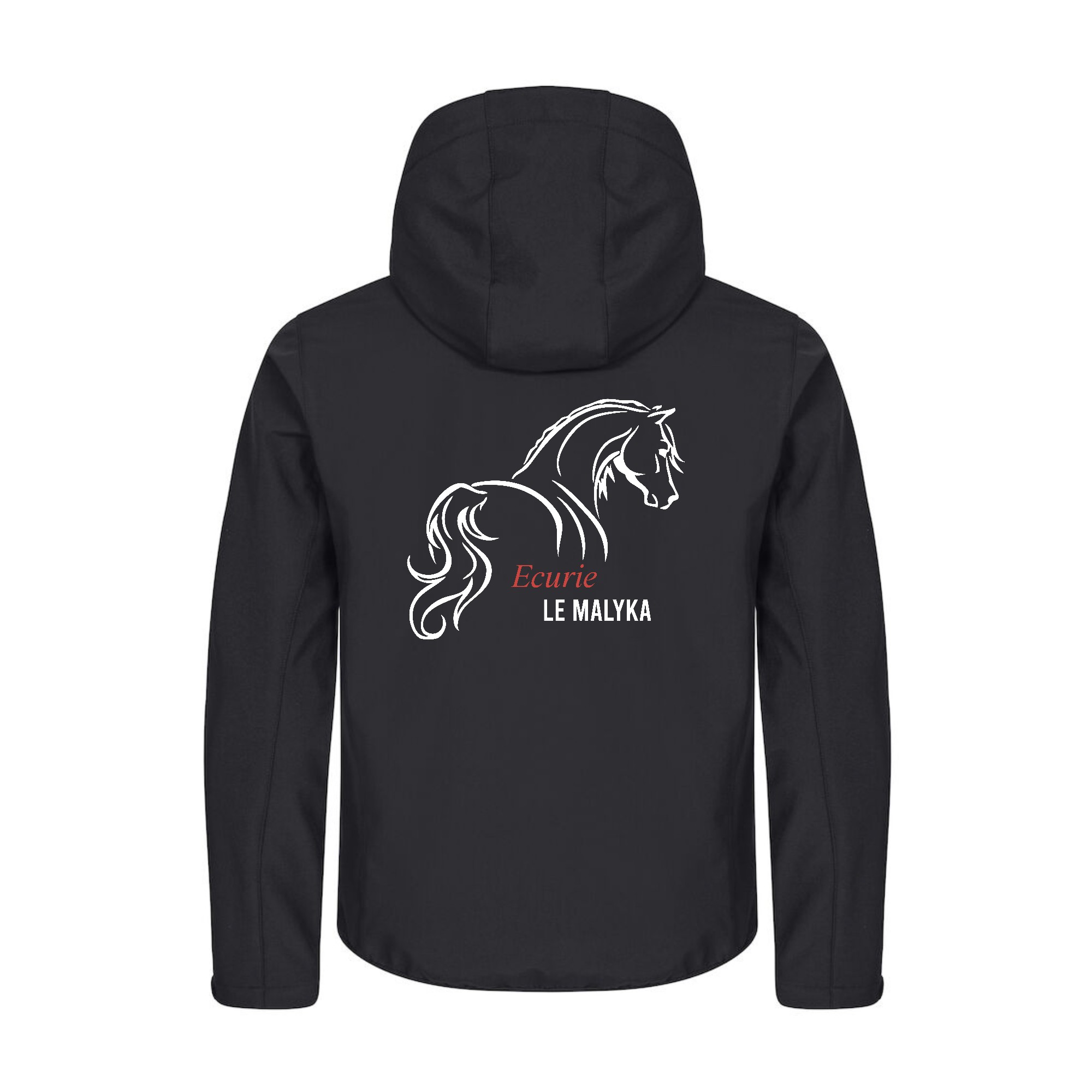 SOFTSHELL "Classic" (homme) - Ecurie Le Malyka - Noir - 0200912 – Image 3