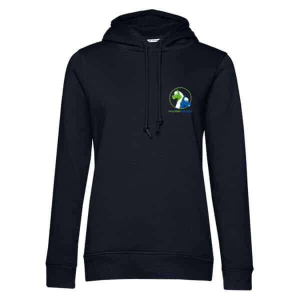 SWEAT A CAPUCHE (femme) – Poney Club Les p'tites roches - Navy - BCW34B