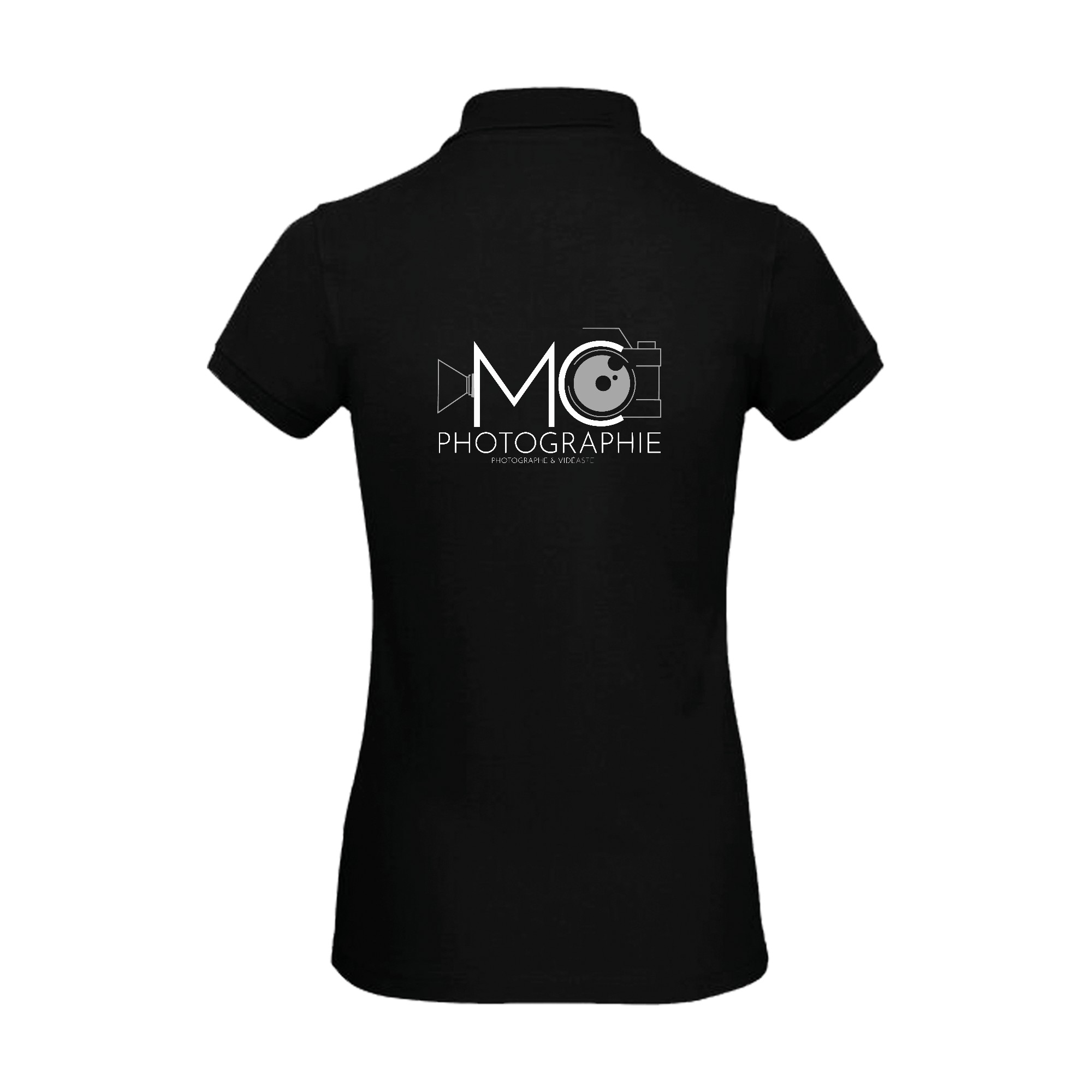 POLO (femme) - M.C PHOTOGRAPHIE - Noir - BCI1F – Image 3