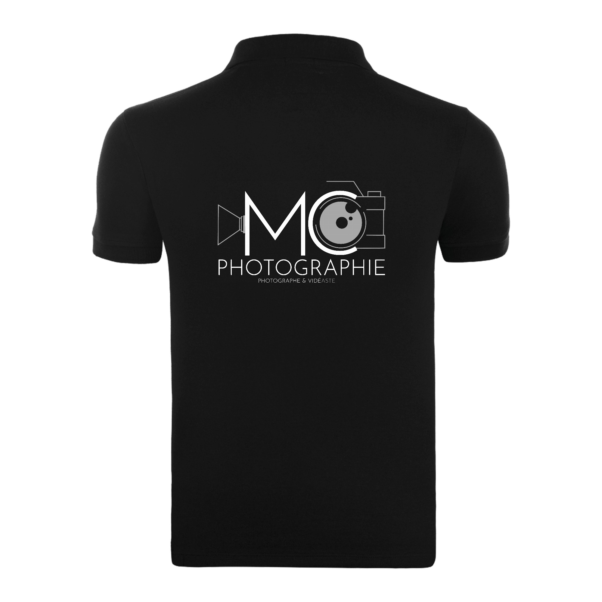 POLO (homme) - M.C PHOTOGRAPHIE - Noir - BCID1 – Image 3