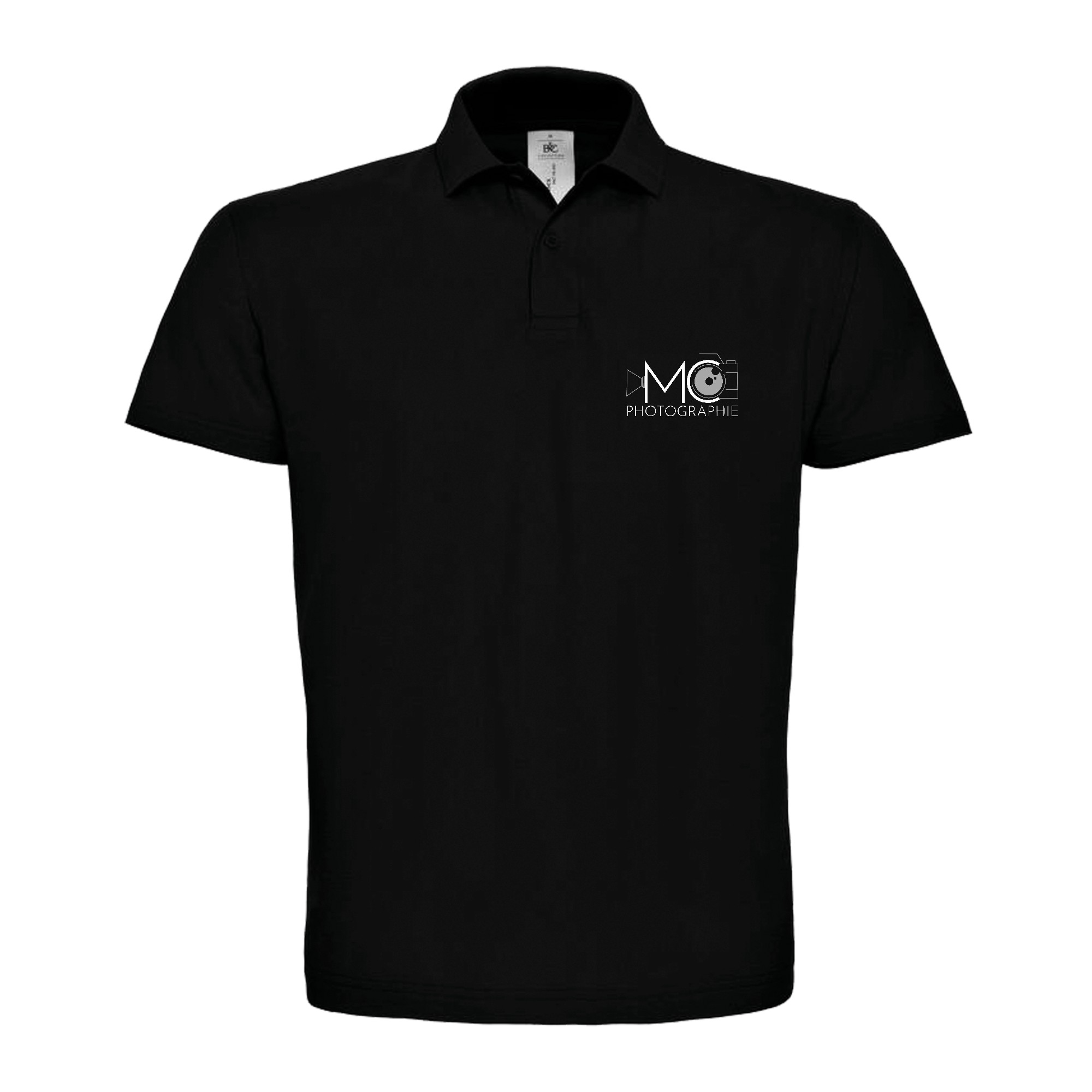 POLO (homme) - M.C PHOTOGRAPHIE - Noir - BCID1