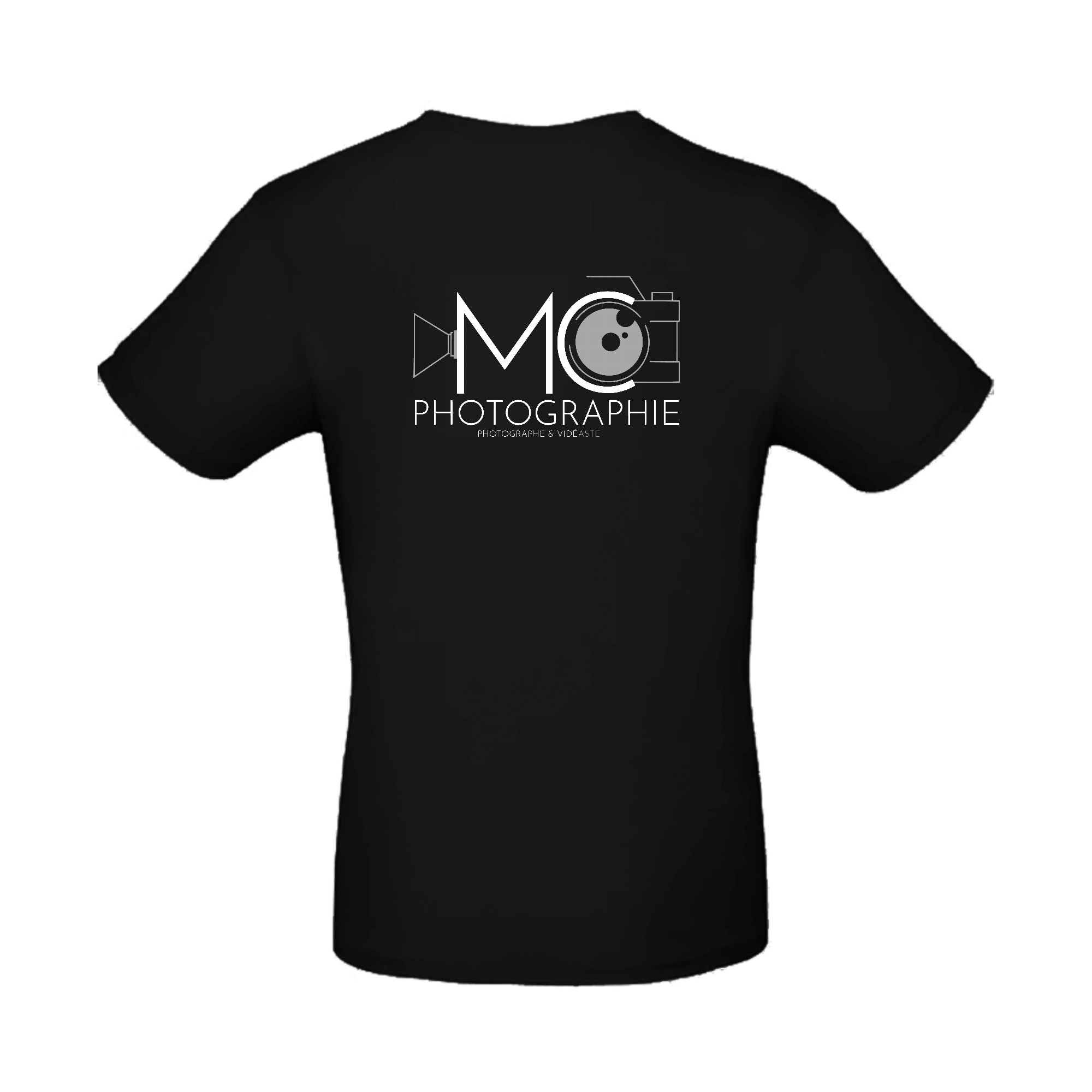 T-SHIRT (homme) - M.C PHOTOGRAPHIE - Noir - BC03T – Image 3