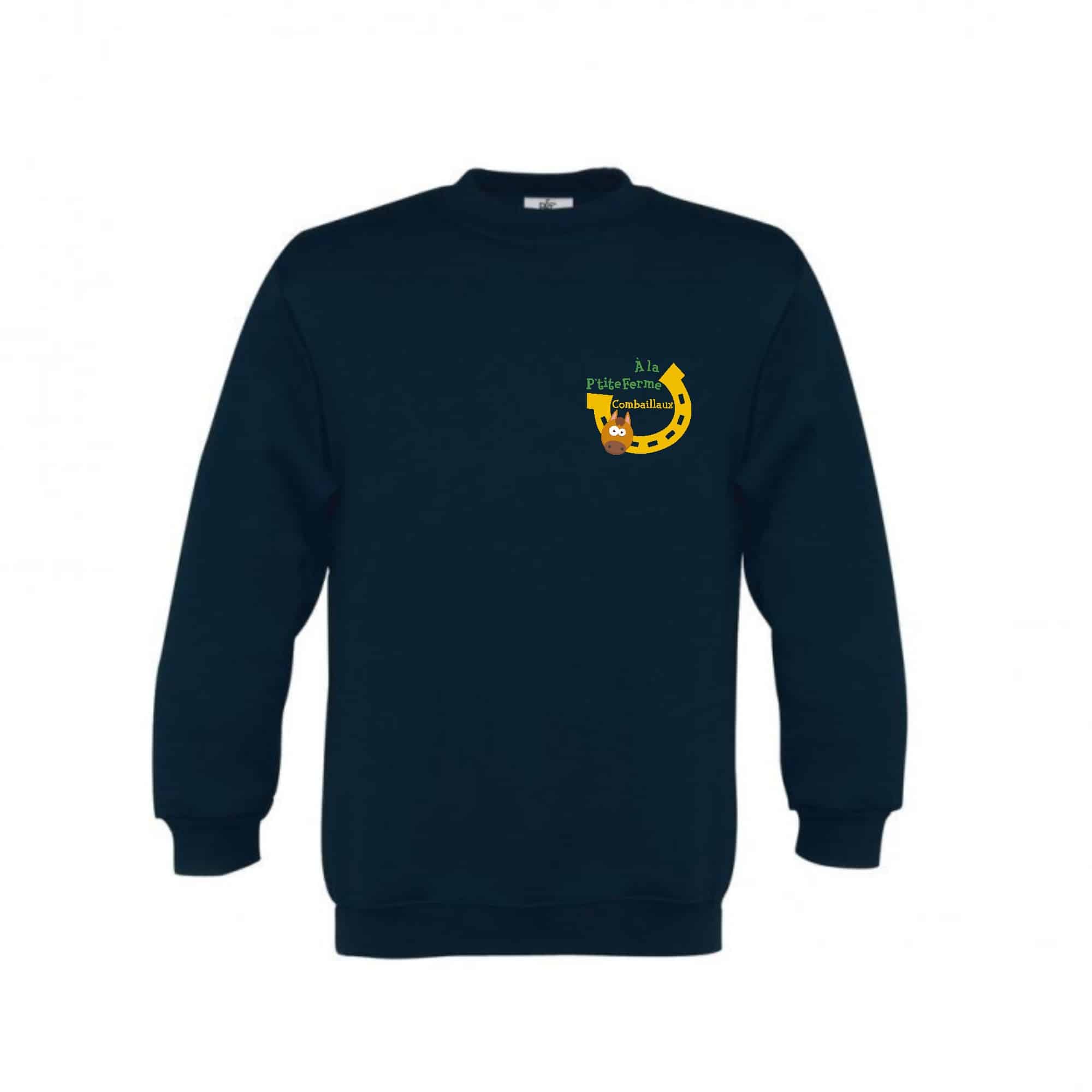 SWEAT COL ROND (enfant) - A la P'tite Ferme - ID332K – Image 2