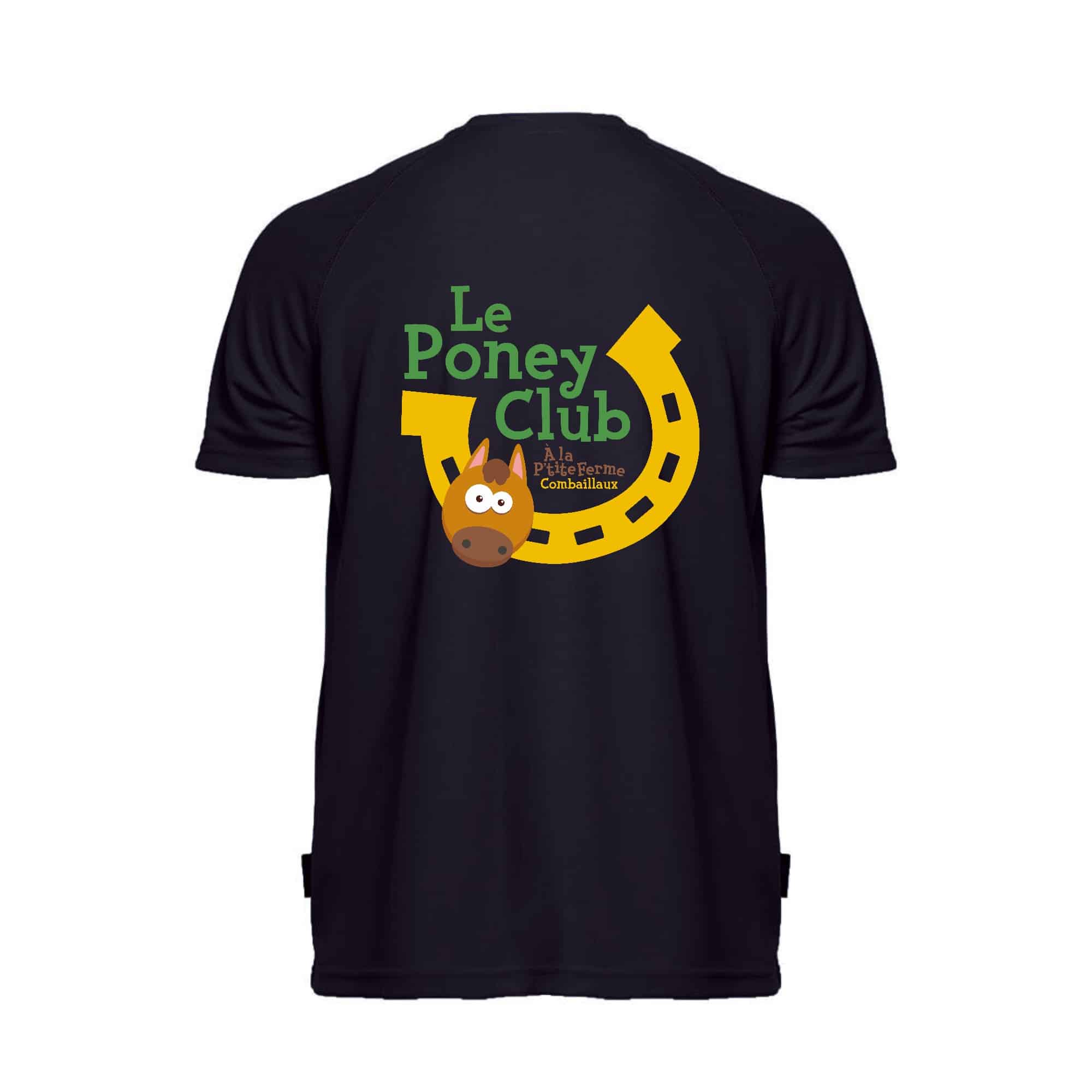 T-Shirt respirant (homme) - A la P'tite Ferme - Navy - PK140 – Image 4