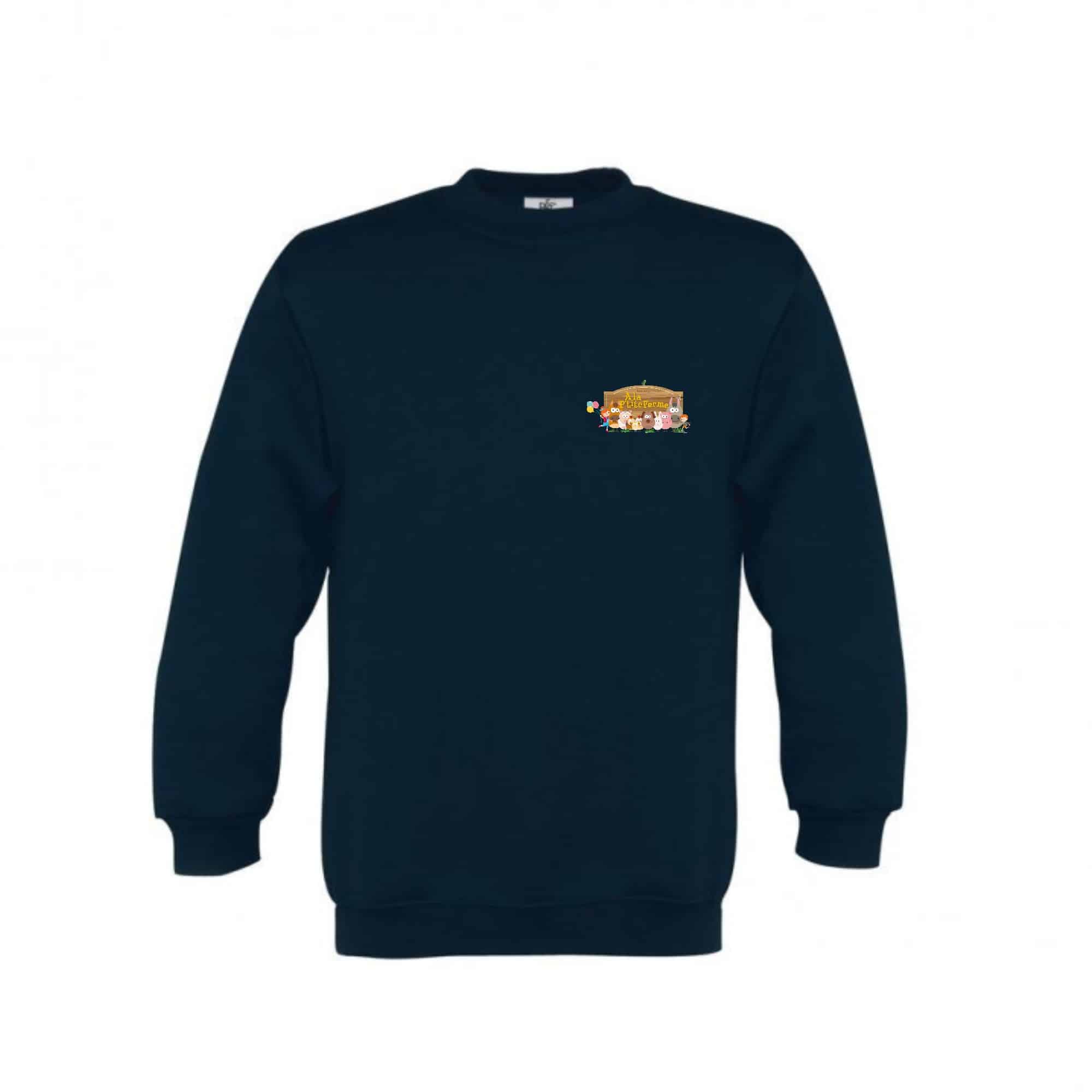 SWEAT COL ROND (enfant) - A la P'tite Ferme - ID332K