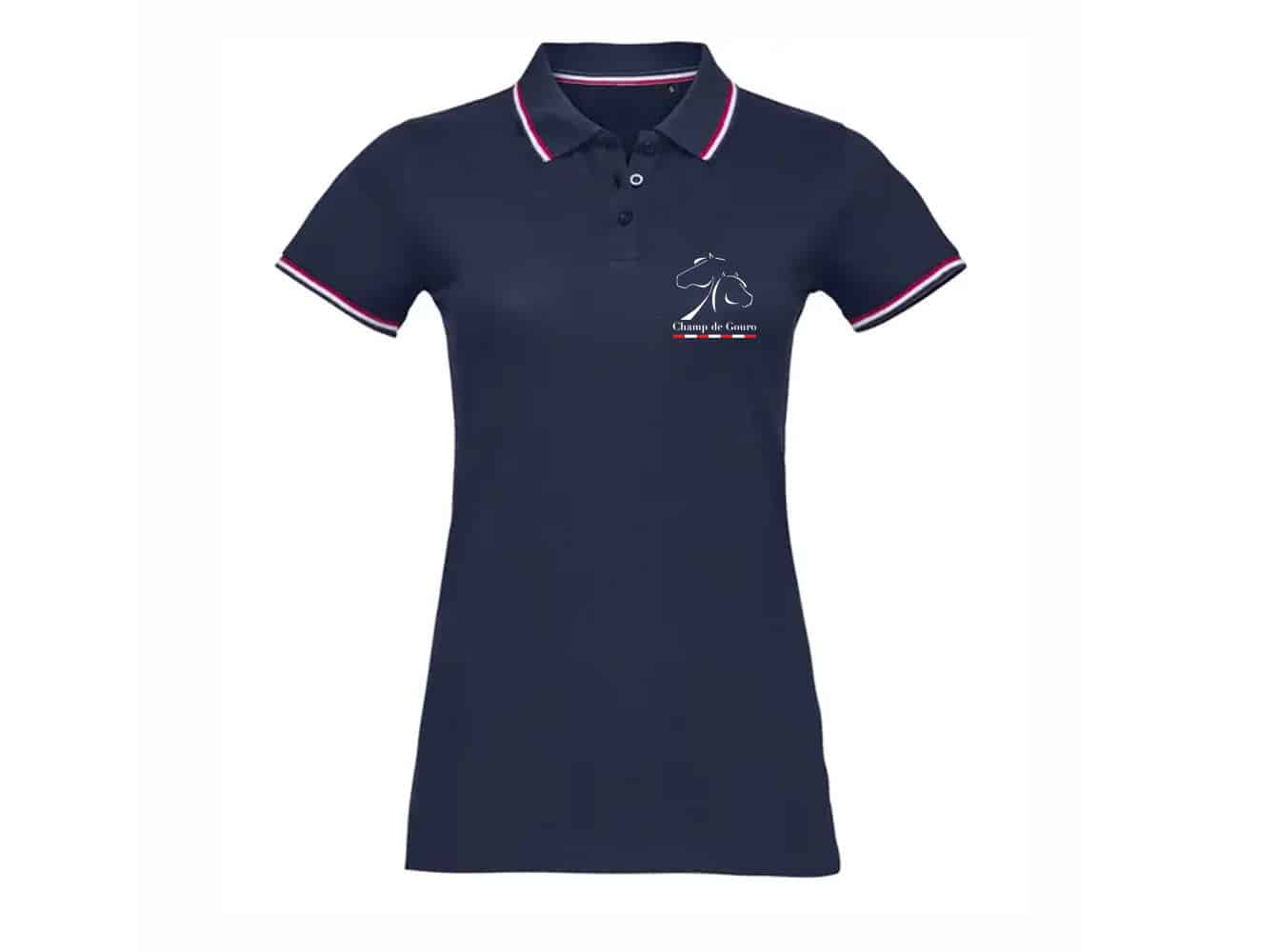 POLO (femme) - Ecurie du Champ de Gouro - Navy - PRESTIGE WOMEN