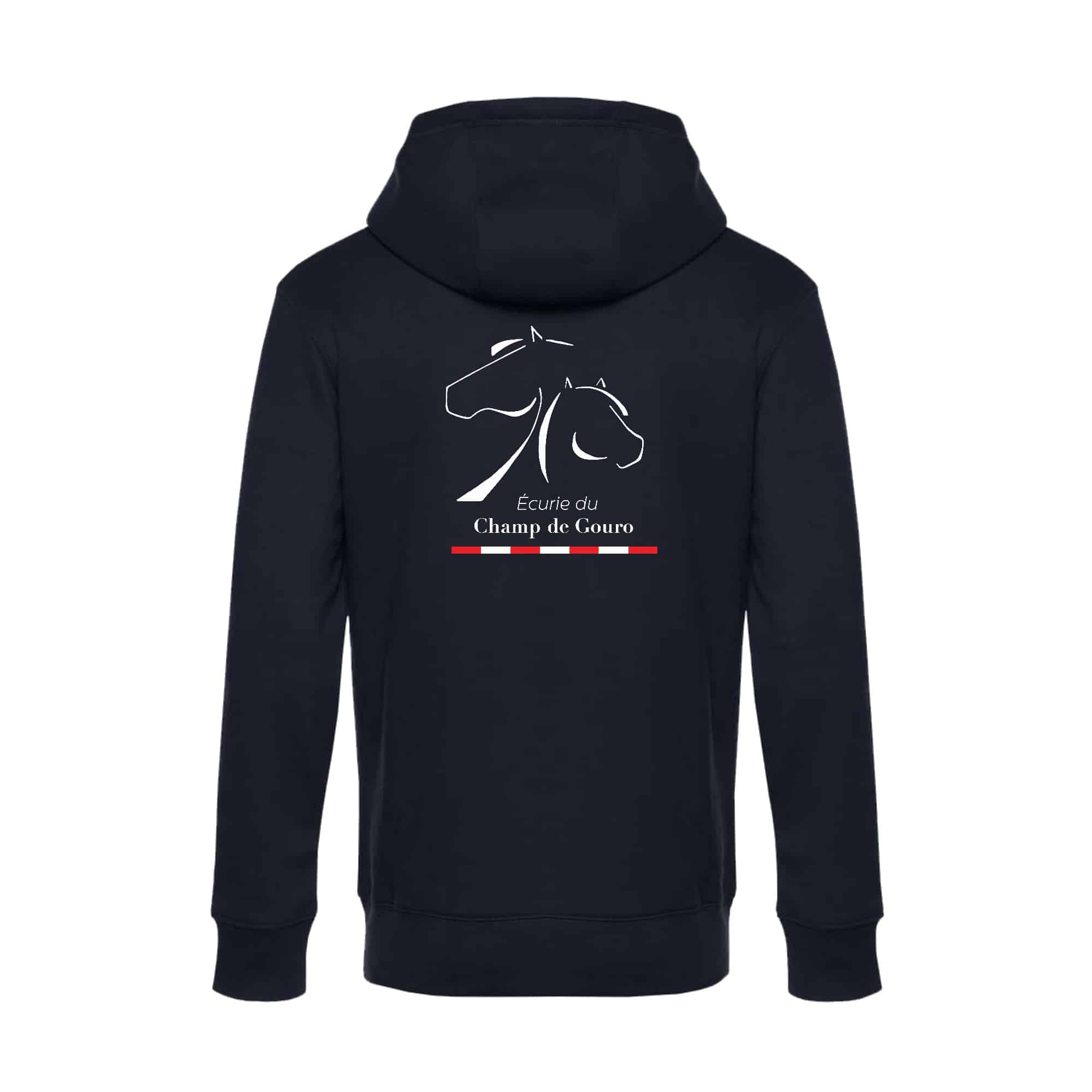 SWEAT ZIPPÉ (enfant) - Ecurie du Champ de Gouro - Navy - K455 – Image 3