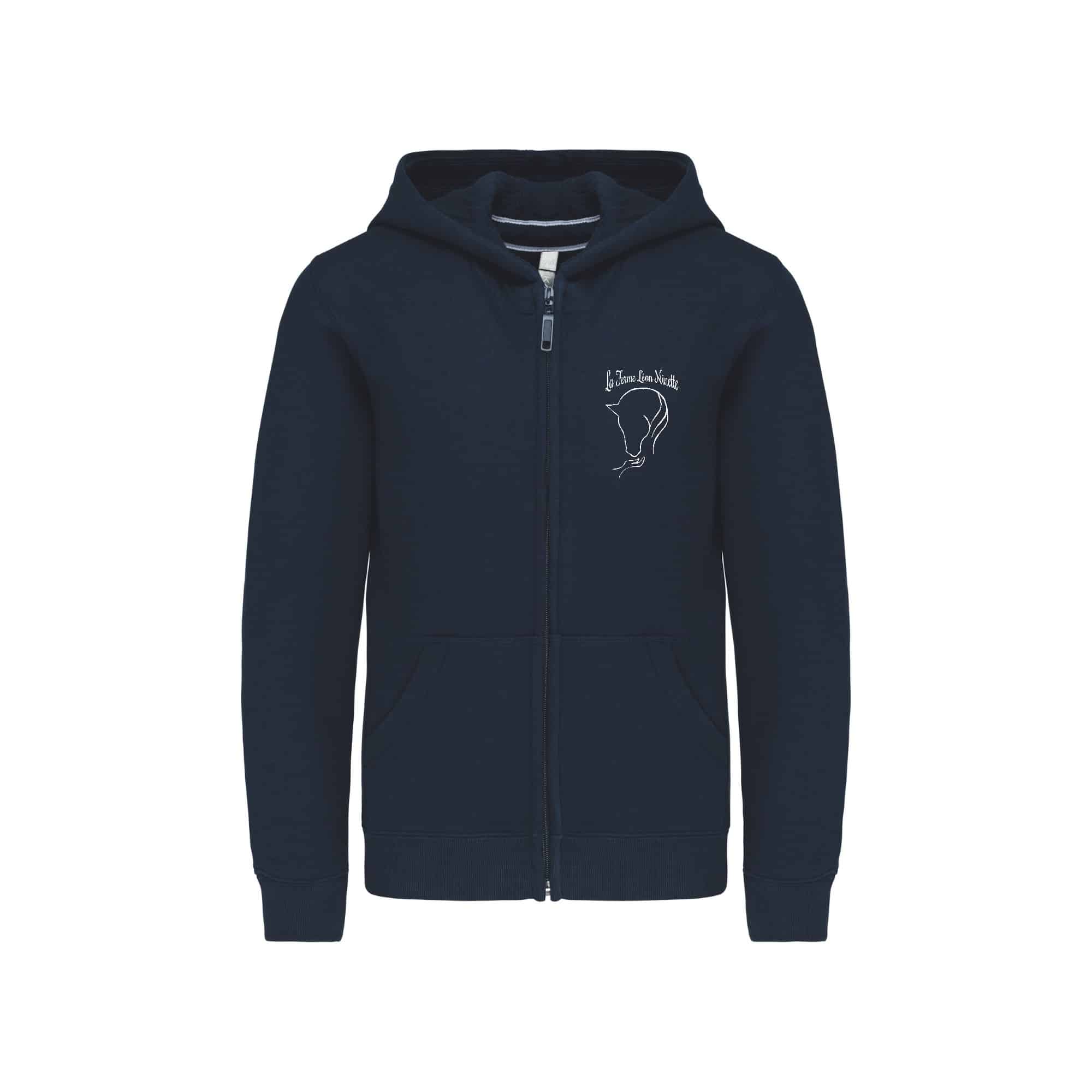 Sweat-shirt Zippé Pour Enfant - 2 Poches Zippées - Taille 6 à 16 Ans - Couleurs Camouflage Ou Kaki