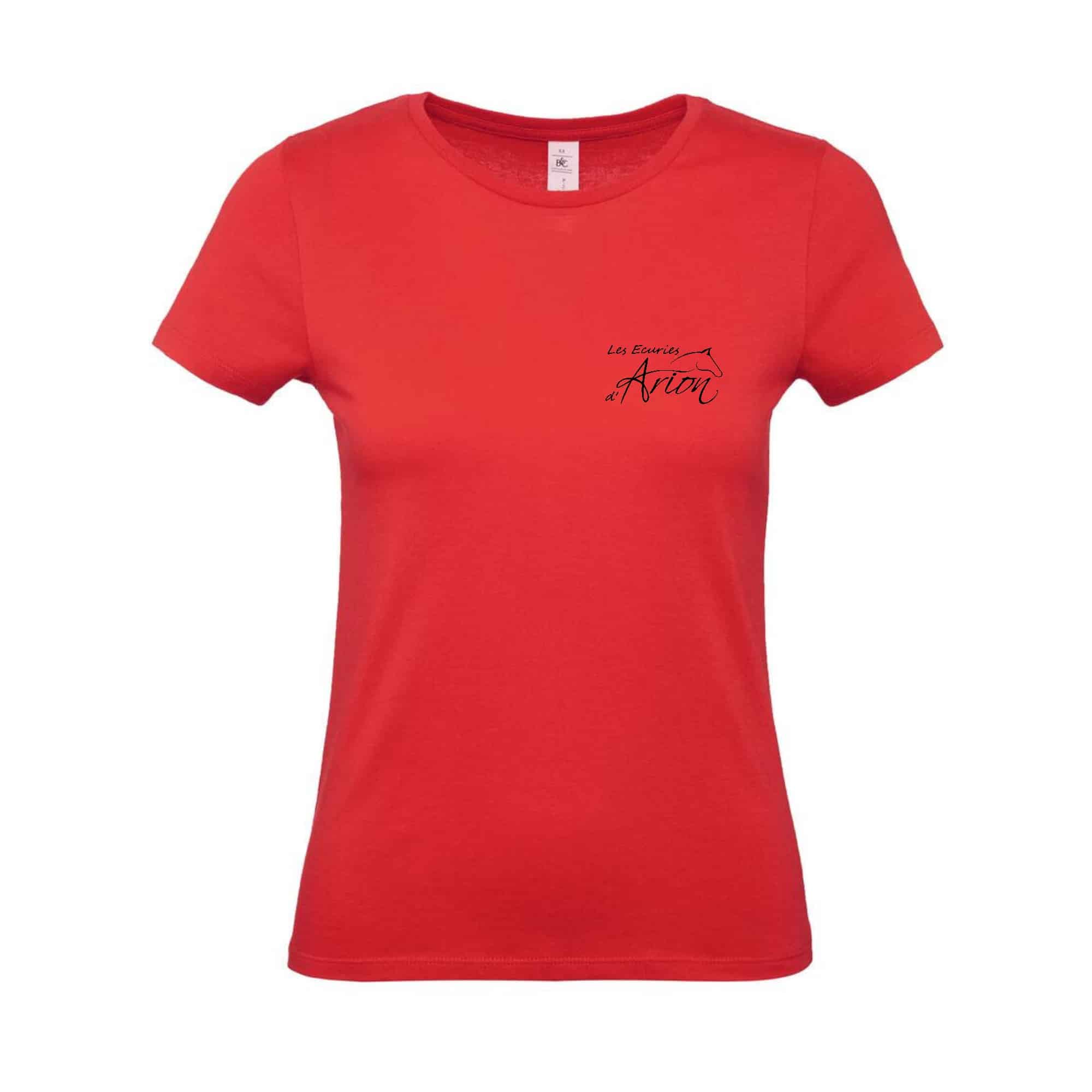 T-SHIRT (femme) - Les écuries d'Arion - Rouge - BC04T