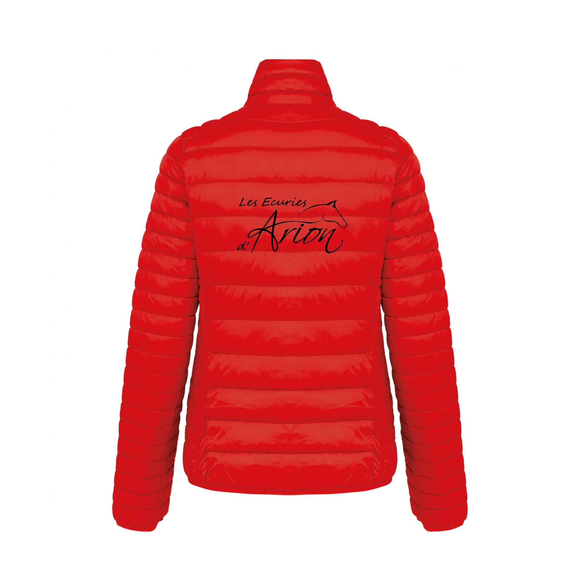 DOUDOUNE AVEC MANCHES (femme) - Les écuries d'Arion - Rouge - K6121 – Image 3