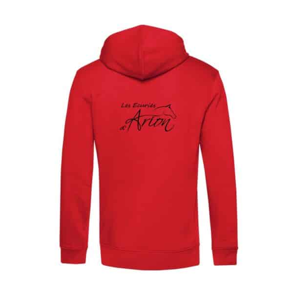 SWEAT A CAPUCHE (enfant) - Les écuries d'Arion - Rouge - BC511 – Image 2