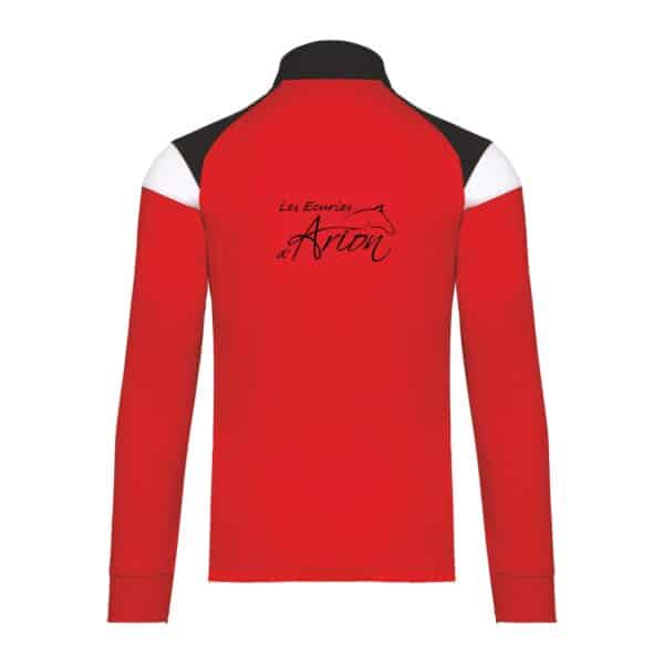 Veste de survêtement zippée (unisexe) - Les écuries d'Arion - Rouge - PA390 – Image 2