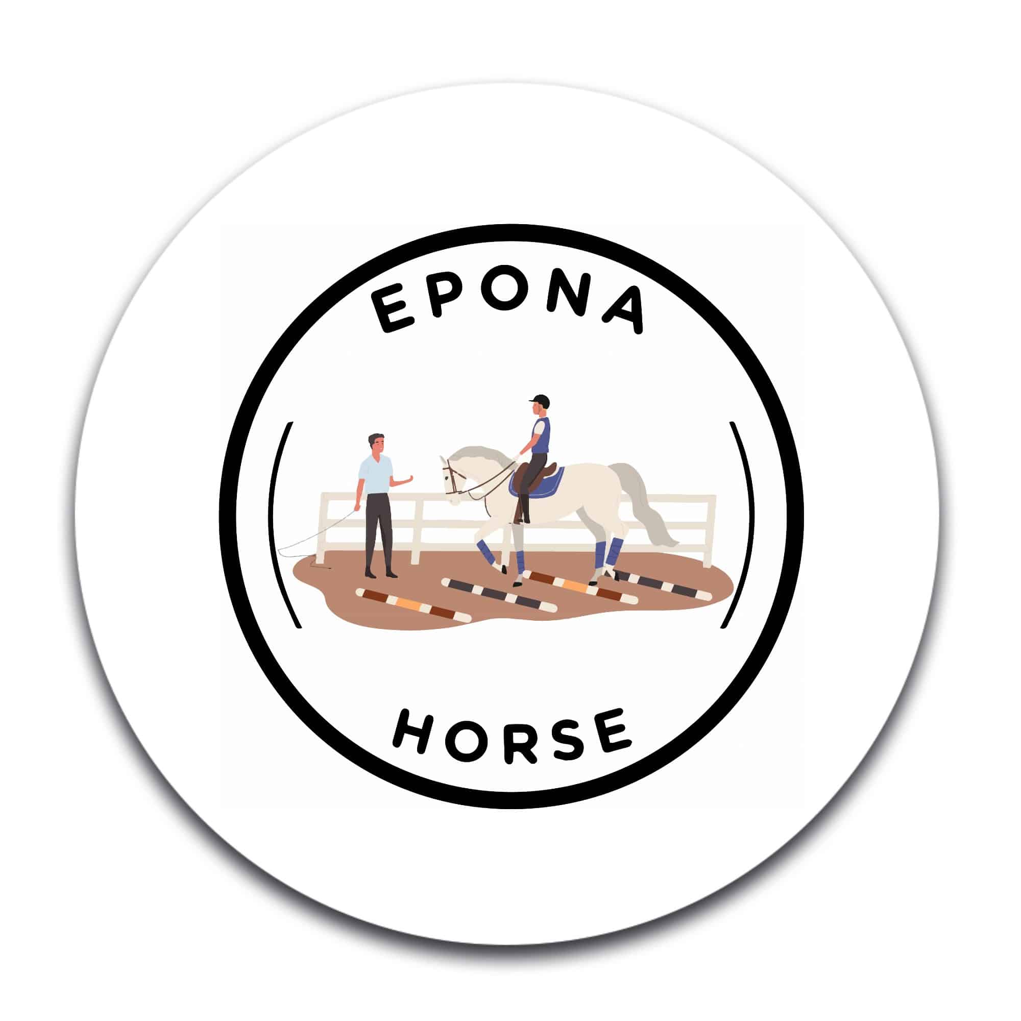 STICKER ROND – Epona horse – STI001