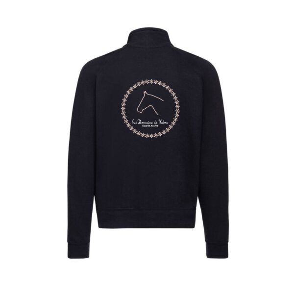 SWEAT ZIPPE SANS CAPUCHE (homme) - LE DOMAINE DE NABOU - Navy - SC365 – Image 2