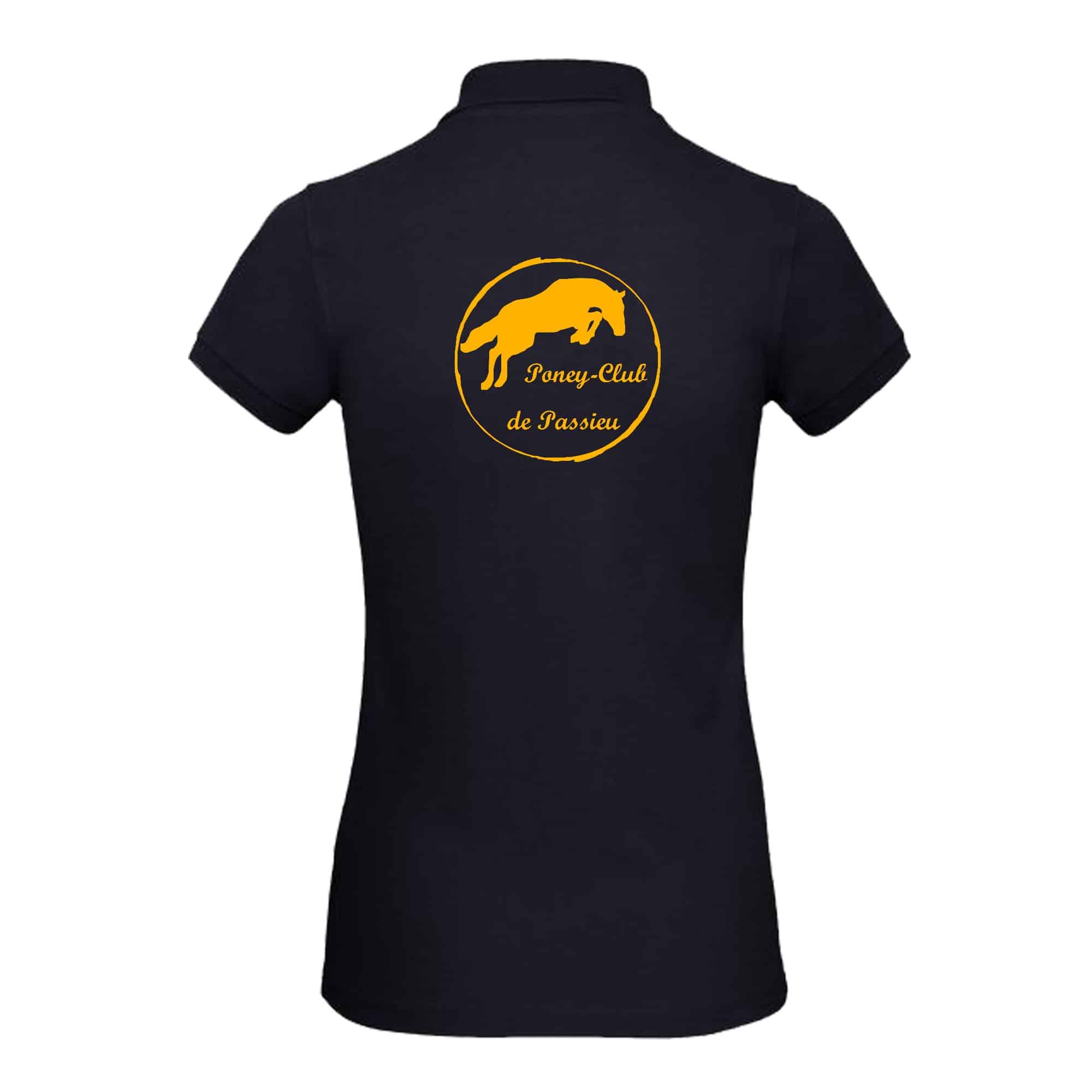 POLO (femme) - Poney Club de Passieu - Navy - BCI1F – Image 3