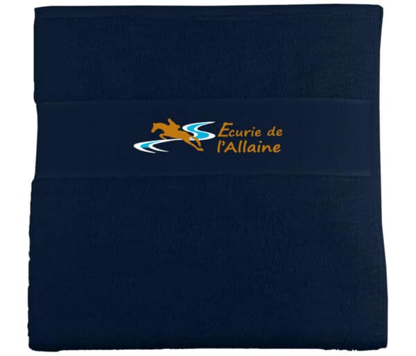 Serviette éponge - Ecurie de l'Allaine - Navy - k111