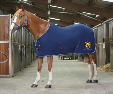 Chemise polaire Riding World (avec attaches) – Le domaine du Chardonant – Marine/Bleu Ciel - 400637