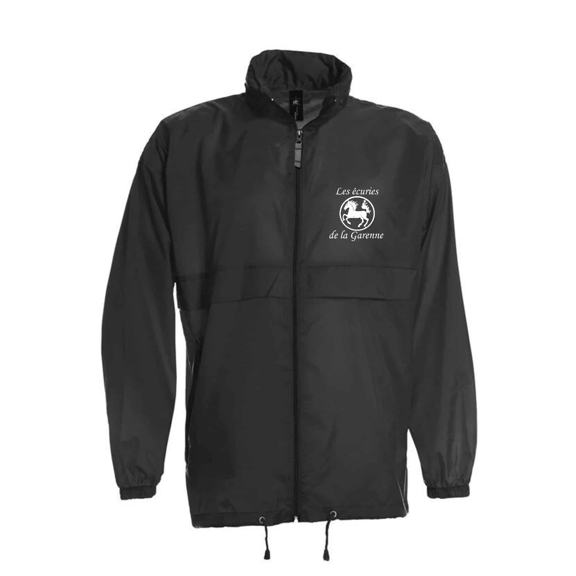 COUPE-VENT (unisexe) - LES ECURIES DE LA GARENNE - Noir - BC630