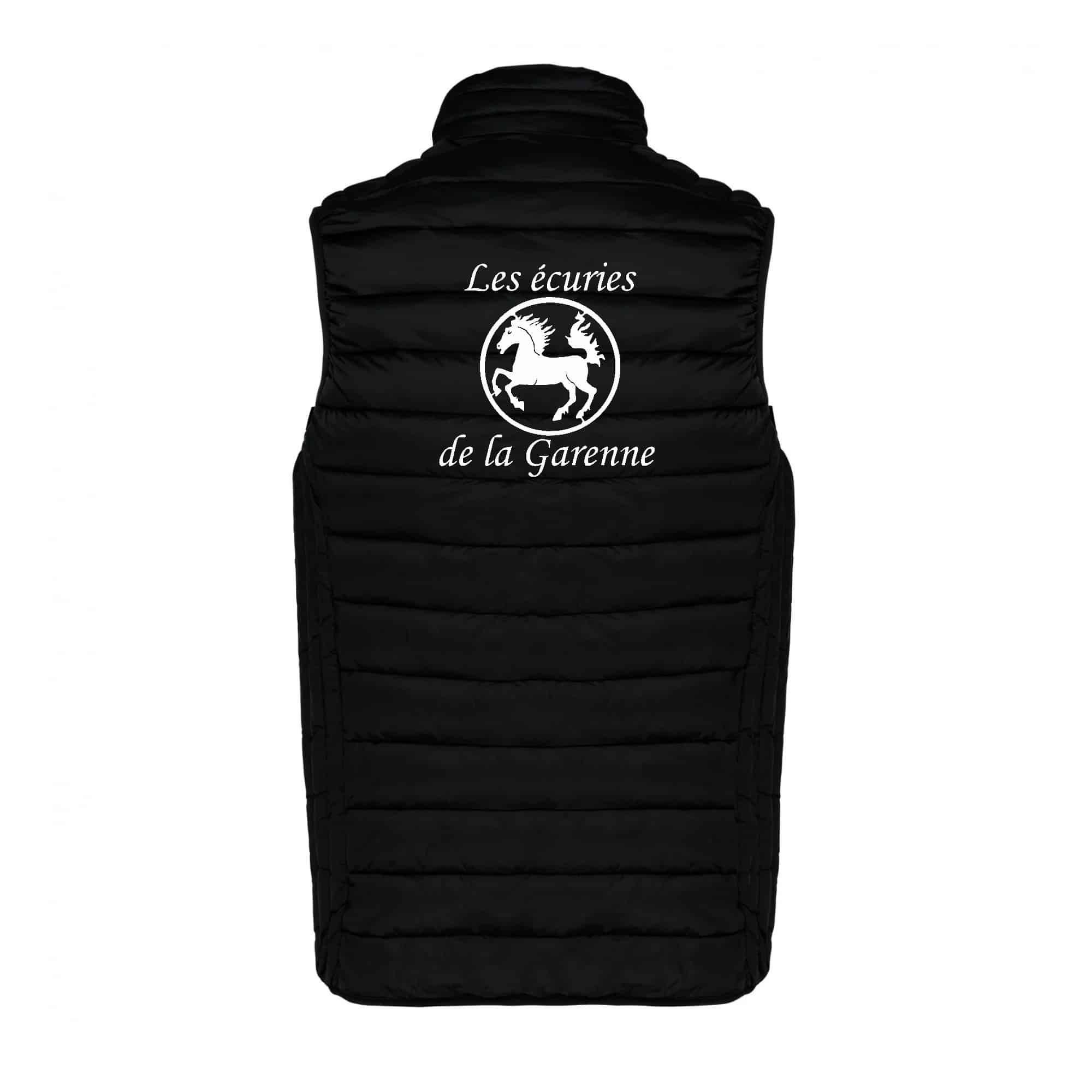 DOUDOUNE SANS MANCHES (femme) - LES ECURIES DE LA GARENNE - Noir - K6114 – Image 3