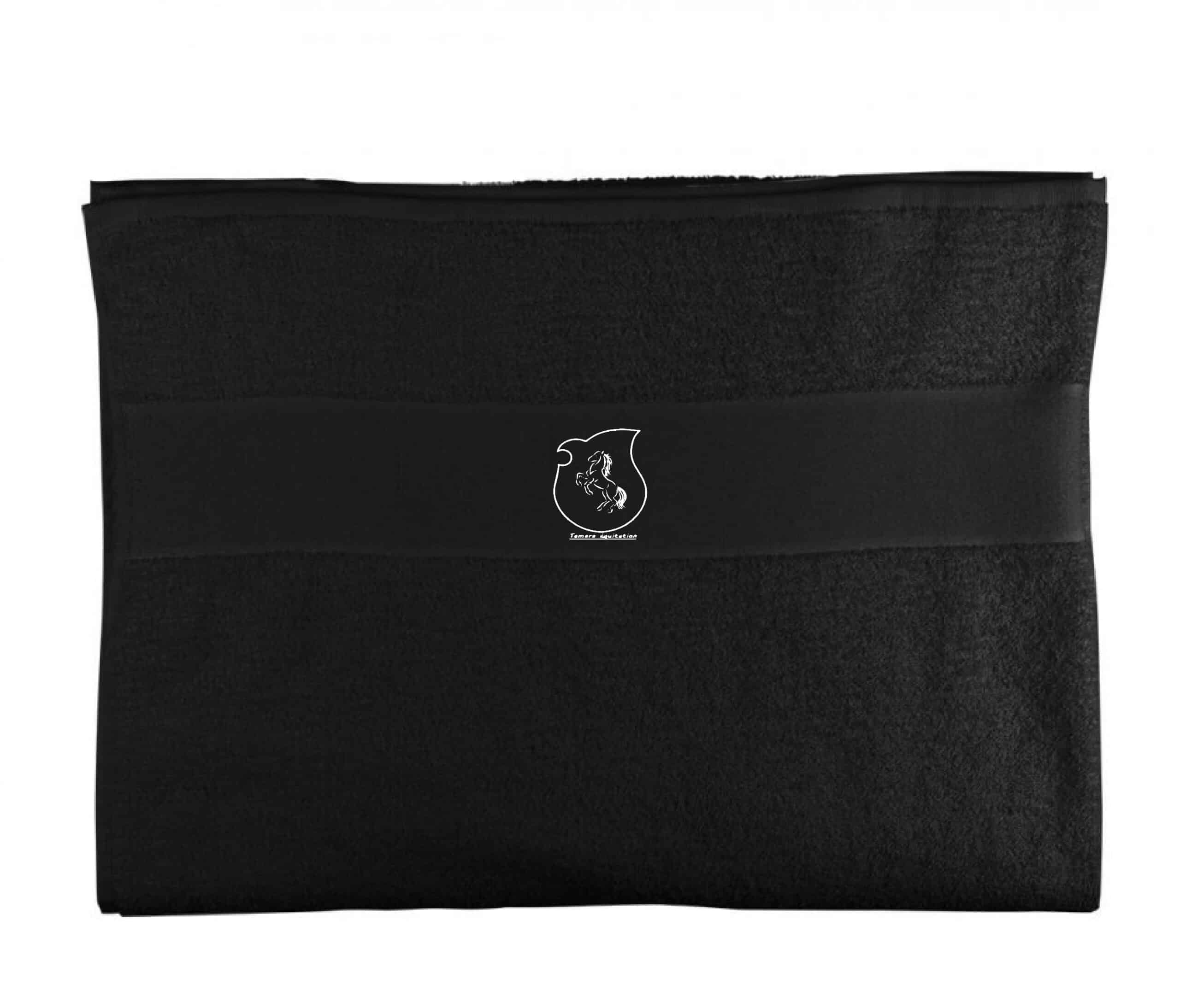 Serviette éponge - Tamara Équitation - Noir - k111