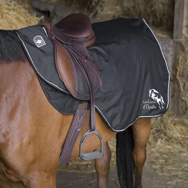 Couvre-reins Impermeable RIDING WORLD – Les écuries d’Opalle – Noir - 400240