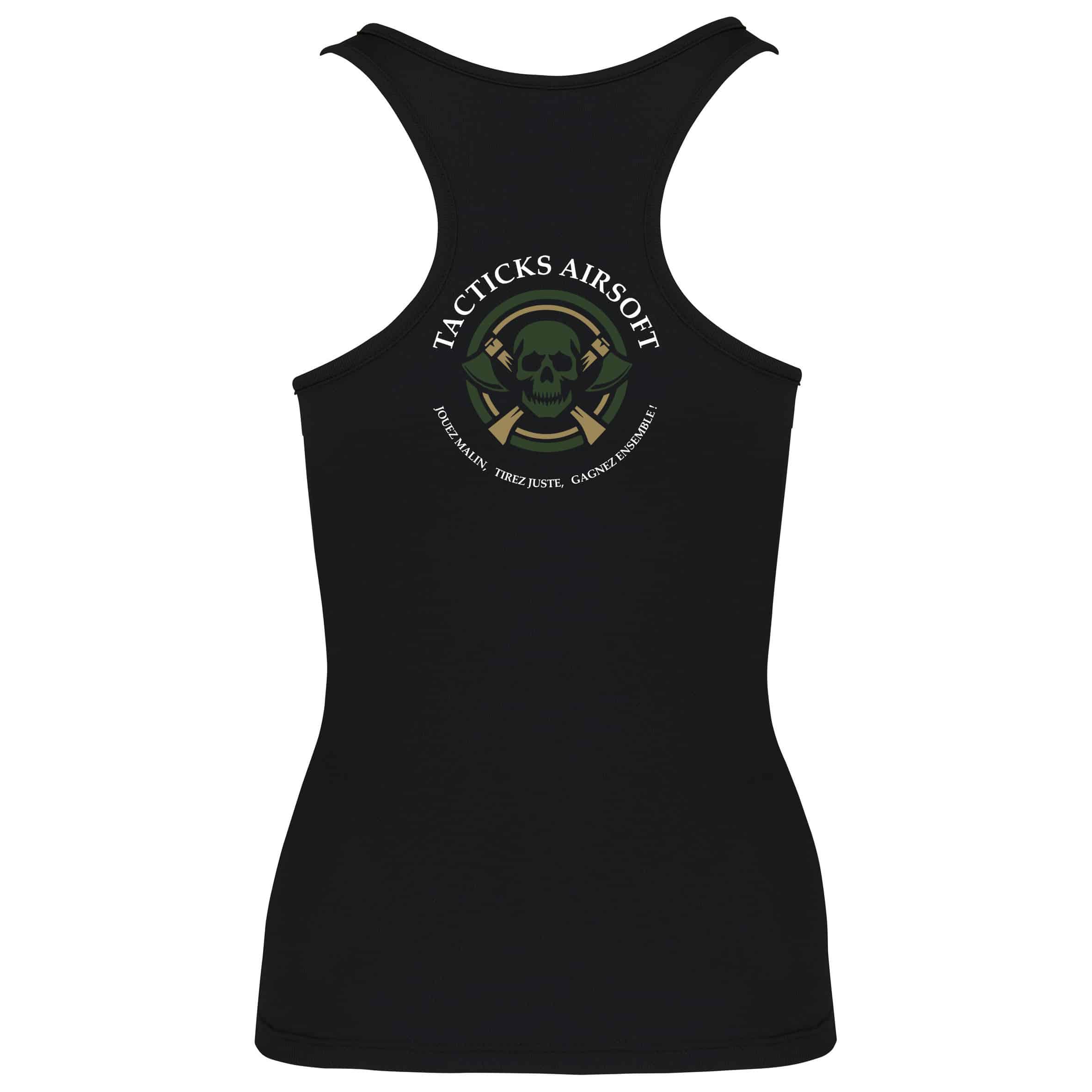 DEBARDEUR RESPIRANT (femme) - Tacticks Airsoft – Noir - PK144 – Image 2