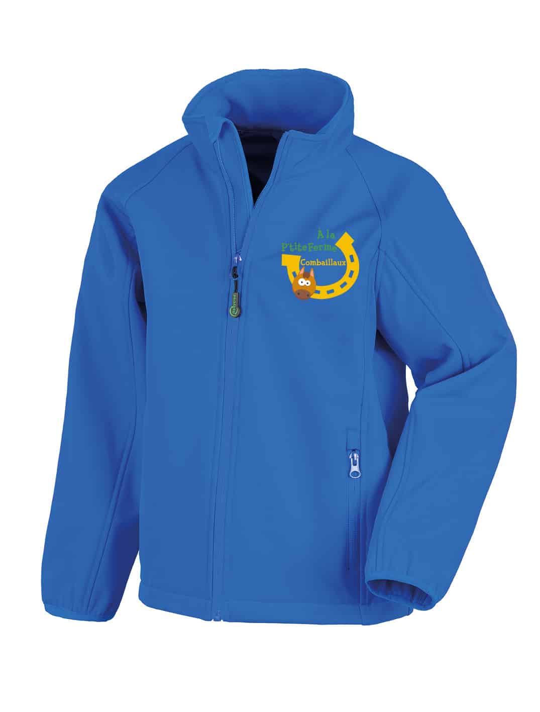 SOFTSHELL eco (enfant) - A la P’tite Ferme – Bleu roi - R901JY – Image 2