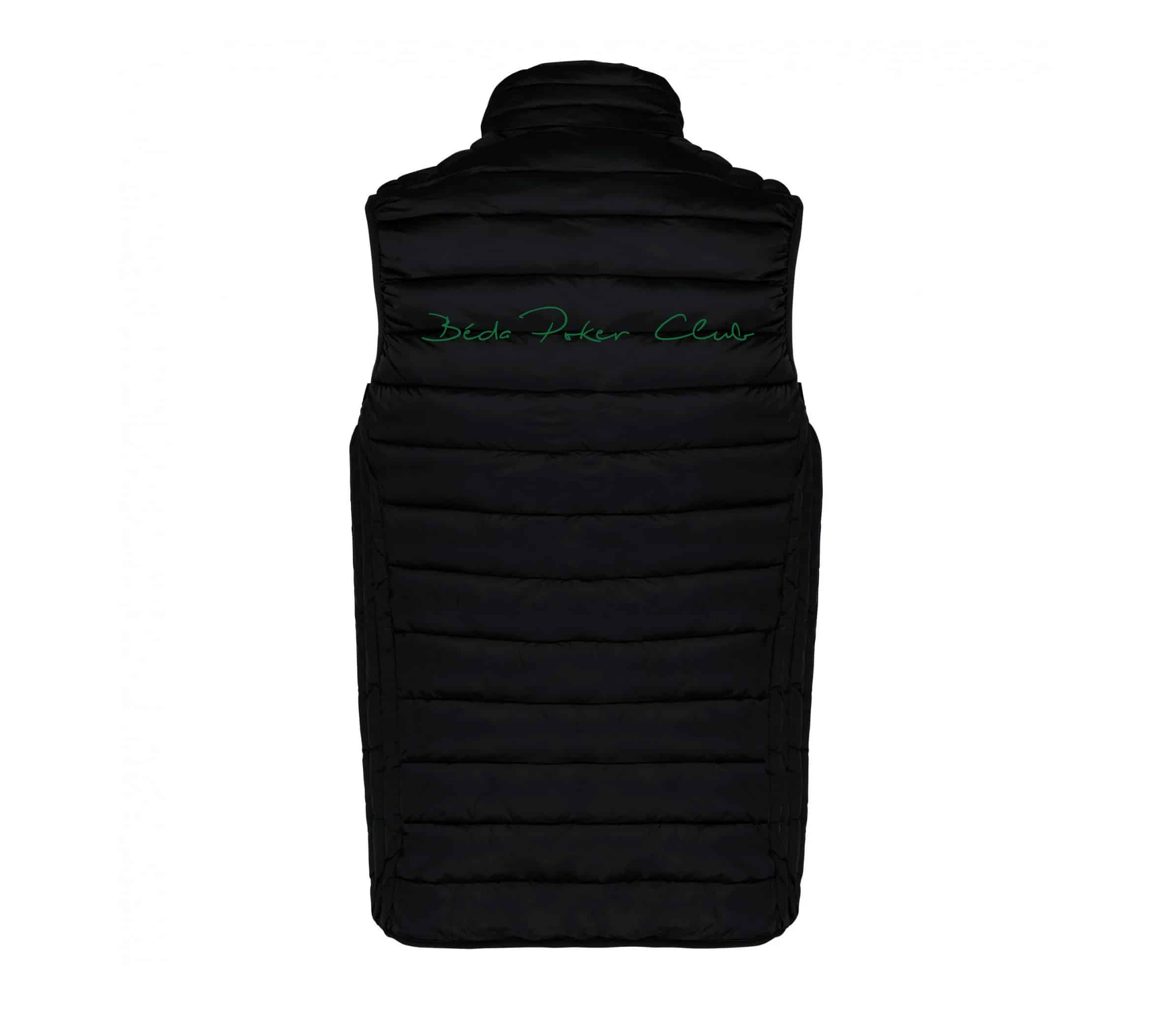 DOUDOUNE SANS MANCHES (homme) - Bédarrides Poker Club - Noir - K6113 – Image 3