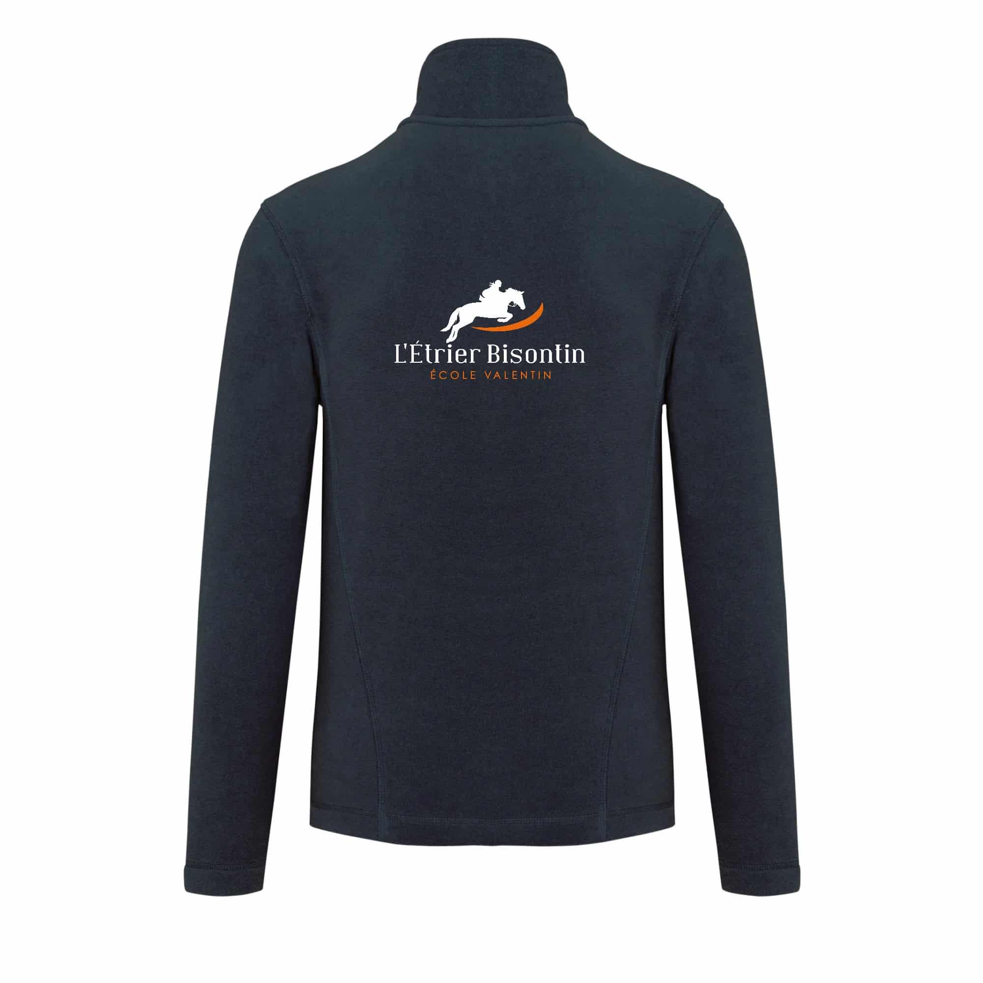 Veste micropolaire zippée (femme) – Etrier Bisontin – Navy – K907 – Image 3