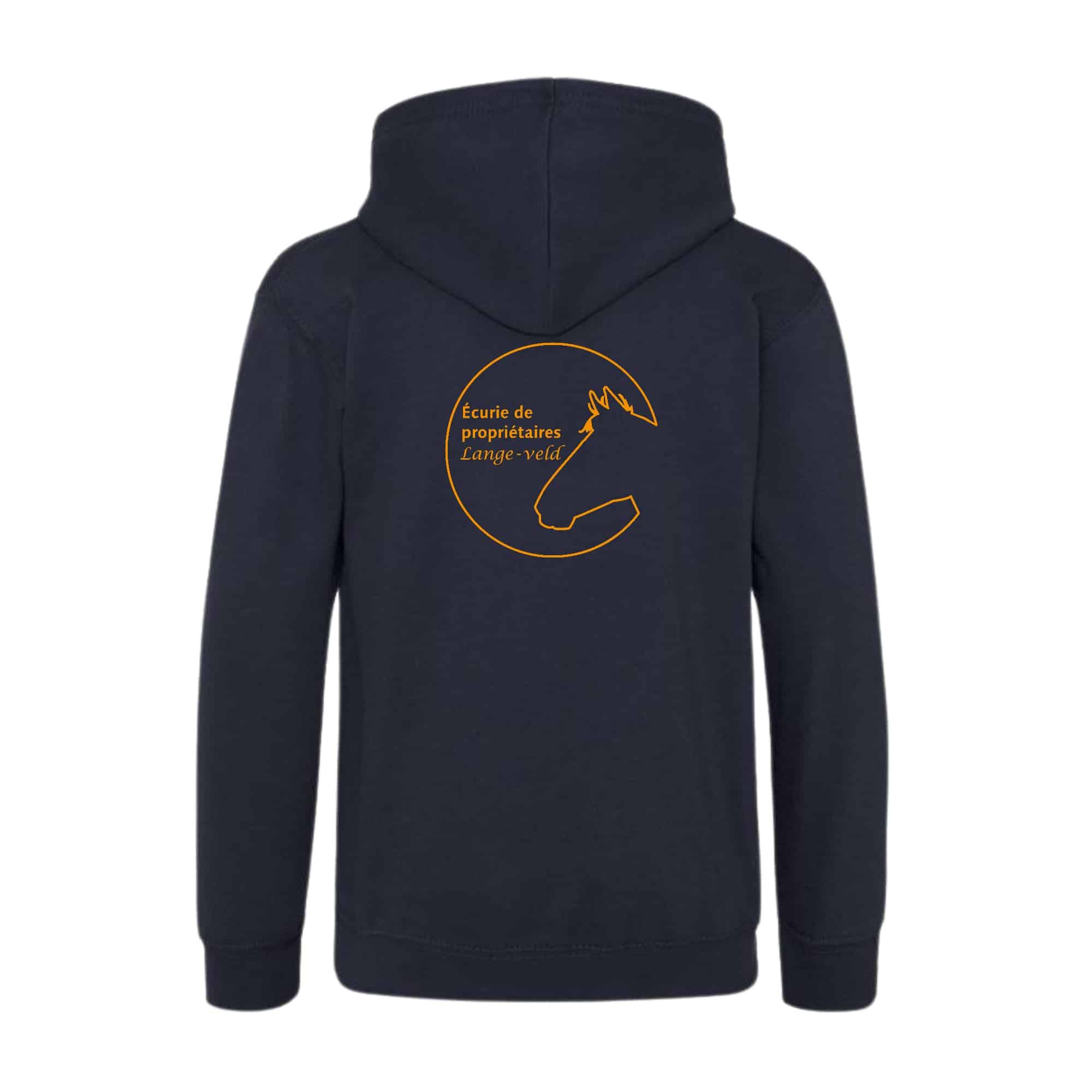 SWEAT A CAPUCHE (enfant) - Ecurie du Lange-Veld - Navy - K477 – Image 2