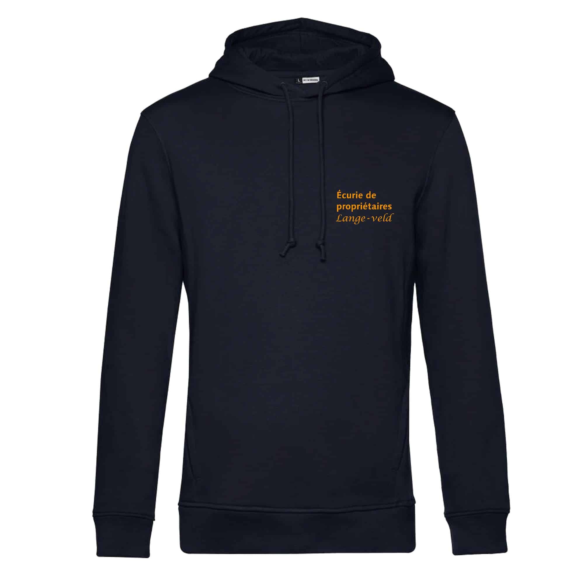 SWEAT A CAPUCHE (homme) - Ecurie du Lange-Veld - Navy - BCU33B