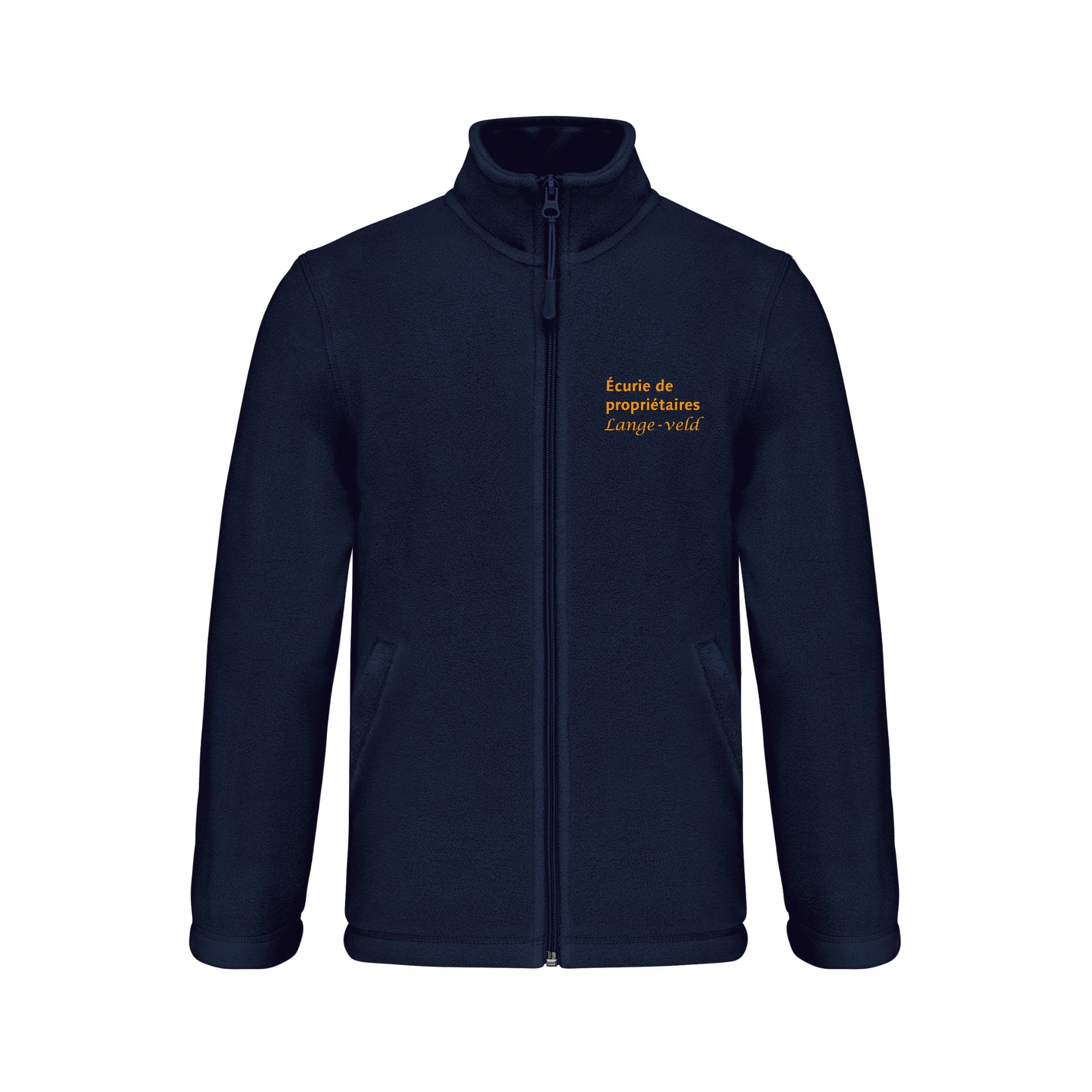 Veste micropolaire zippée (enfant) – Ecurie du Lange-Veld - Navy – K920
