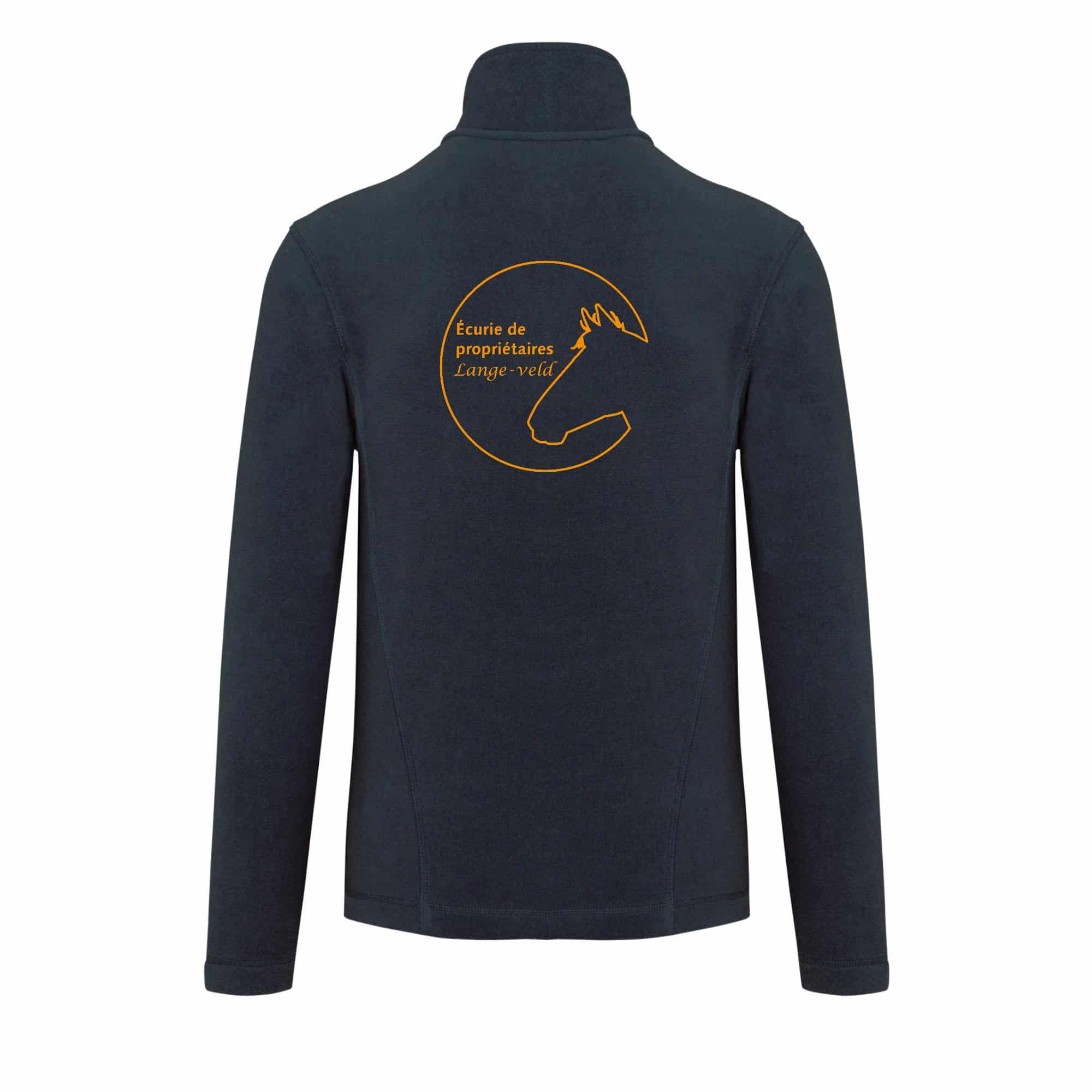 Veste micropolaire zippée (femme) – Ecurie du Lange-Veld - Navy – K907 – Image 3