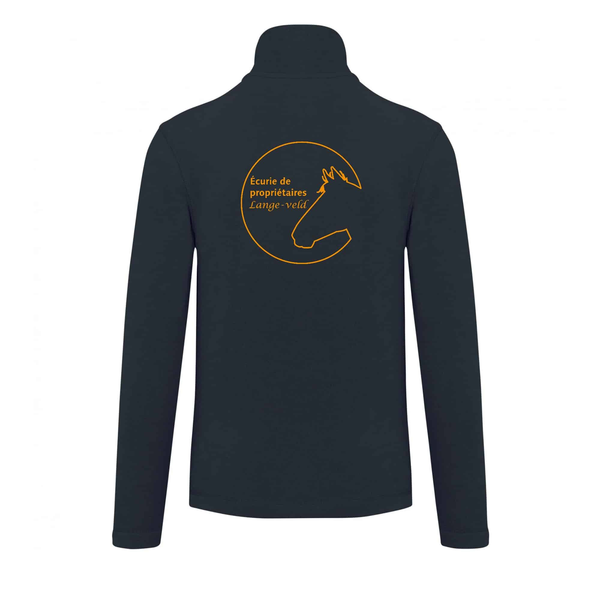 Veste micropolaire zippée (homme) – Ecurie du Lange-Veld - Navy – K911 – Image 3