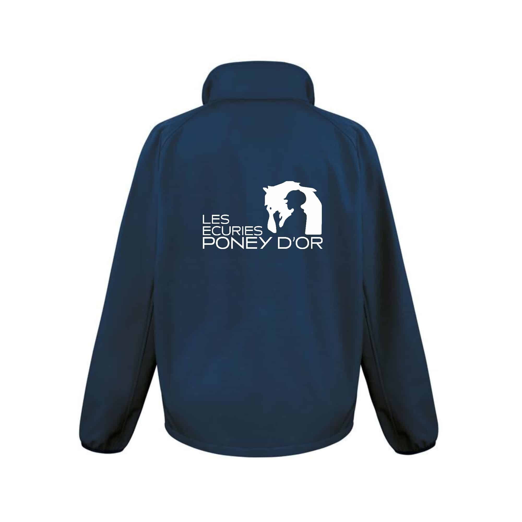 SOFTSHELL ECO (homme) – ECURIES DU PONEY DOR - Navy - RS231 – Image 3
