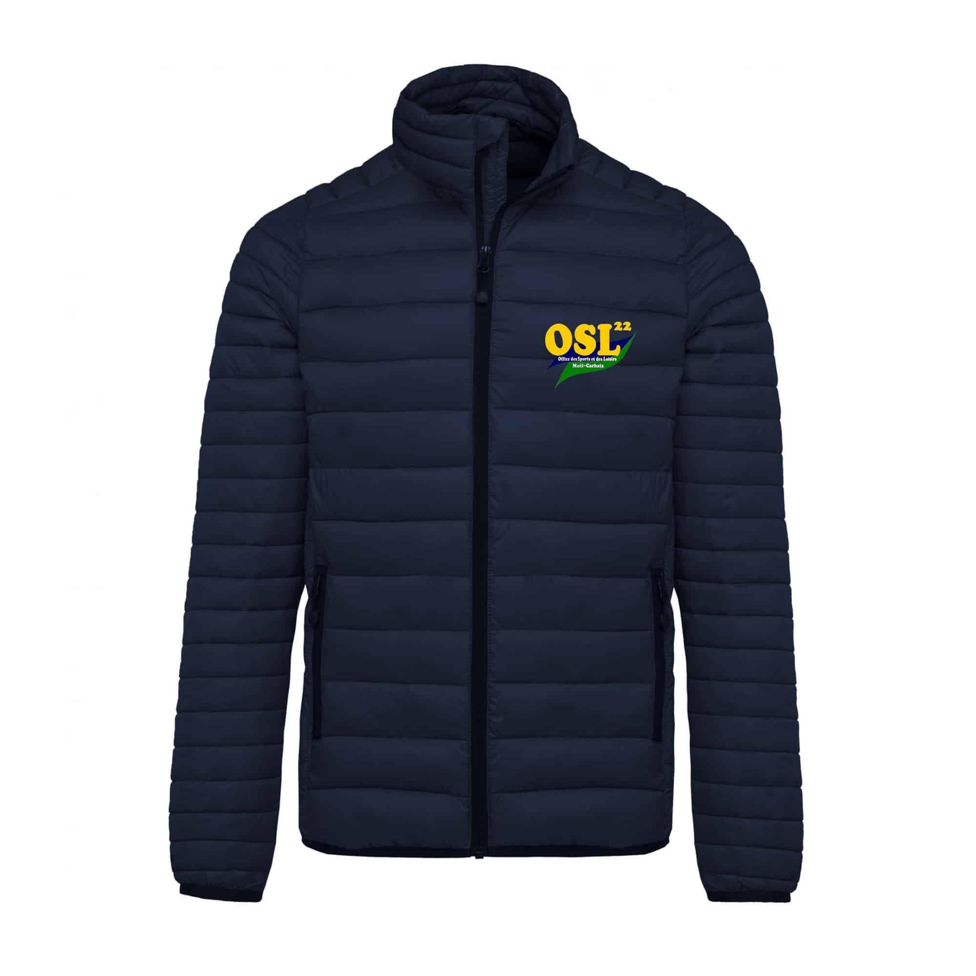 DOUDOUNE AVEC MANCHES (homme) - Office des Sports et des Loisirs - Navy - K6120