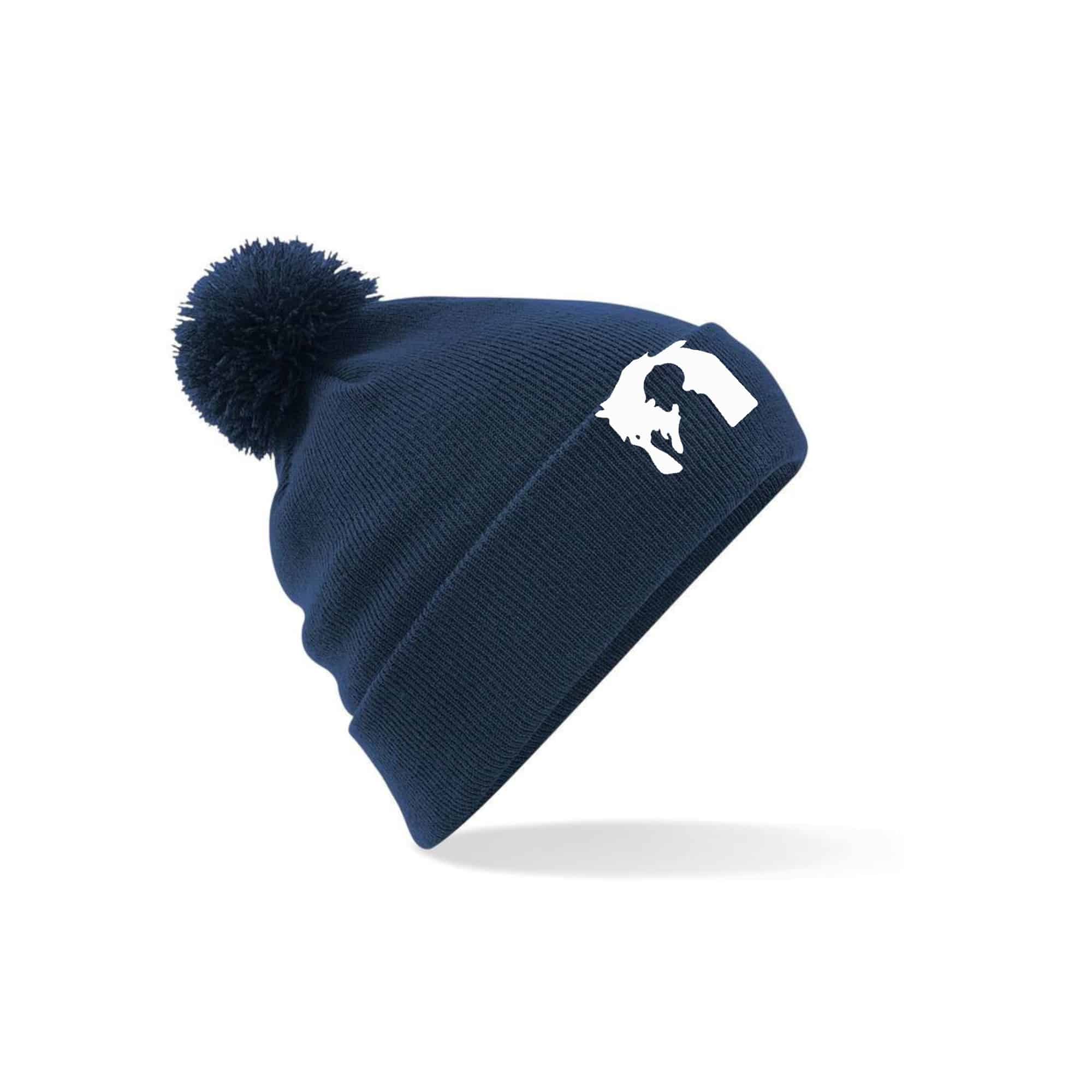BONNET AVEC POMPOM - ECURIES DU PONEY DOR - Navy - BF426