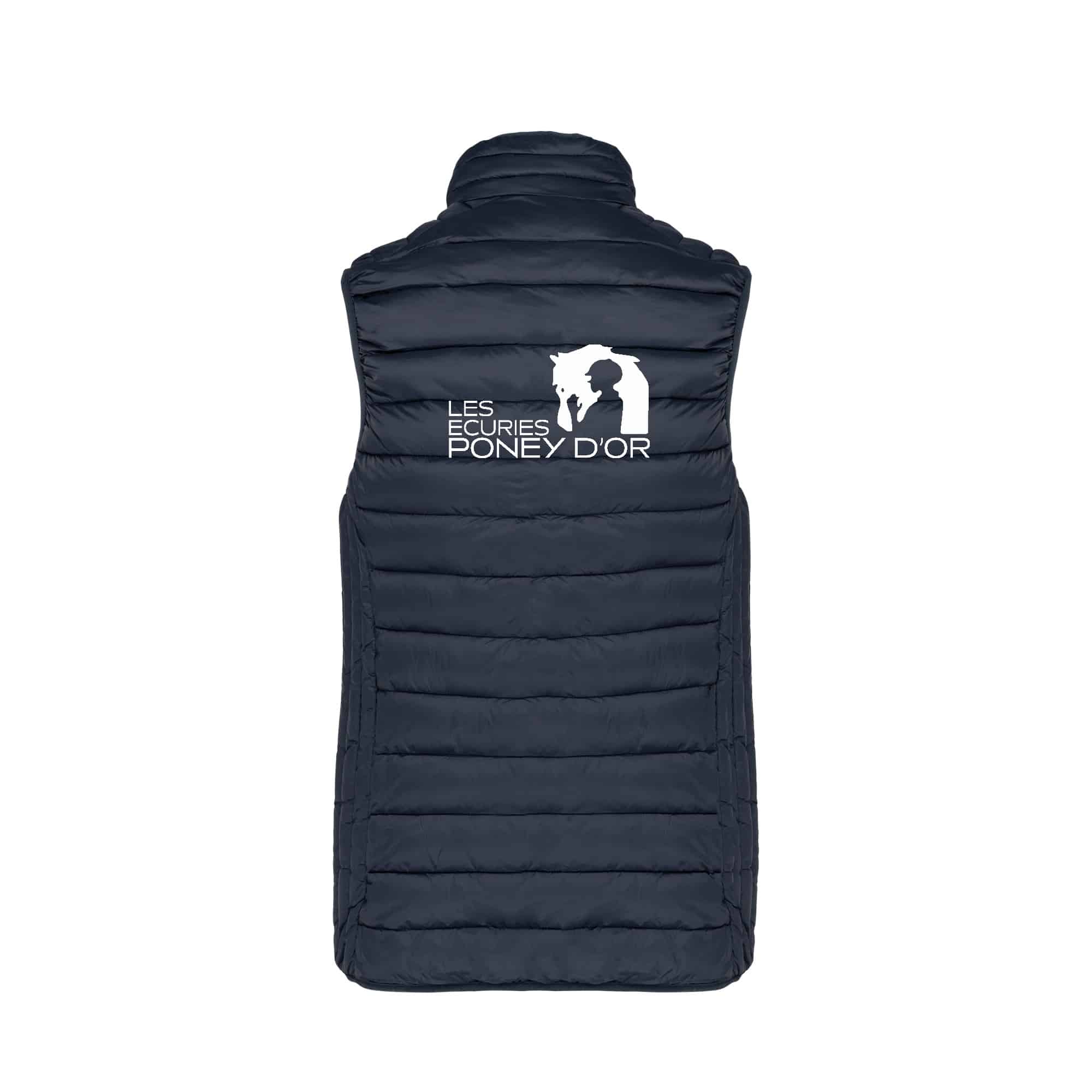 DOUDOUNE SANS MANCHES (femme) - ECURIES DU PONEY DOR - Navy - K6114 – Image 3