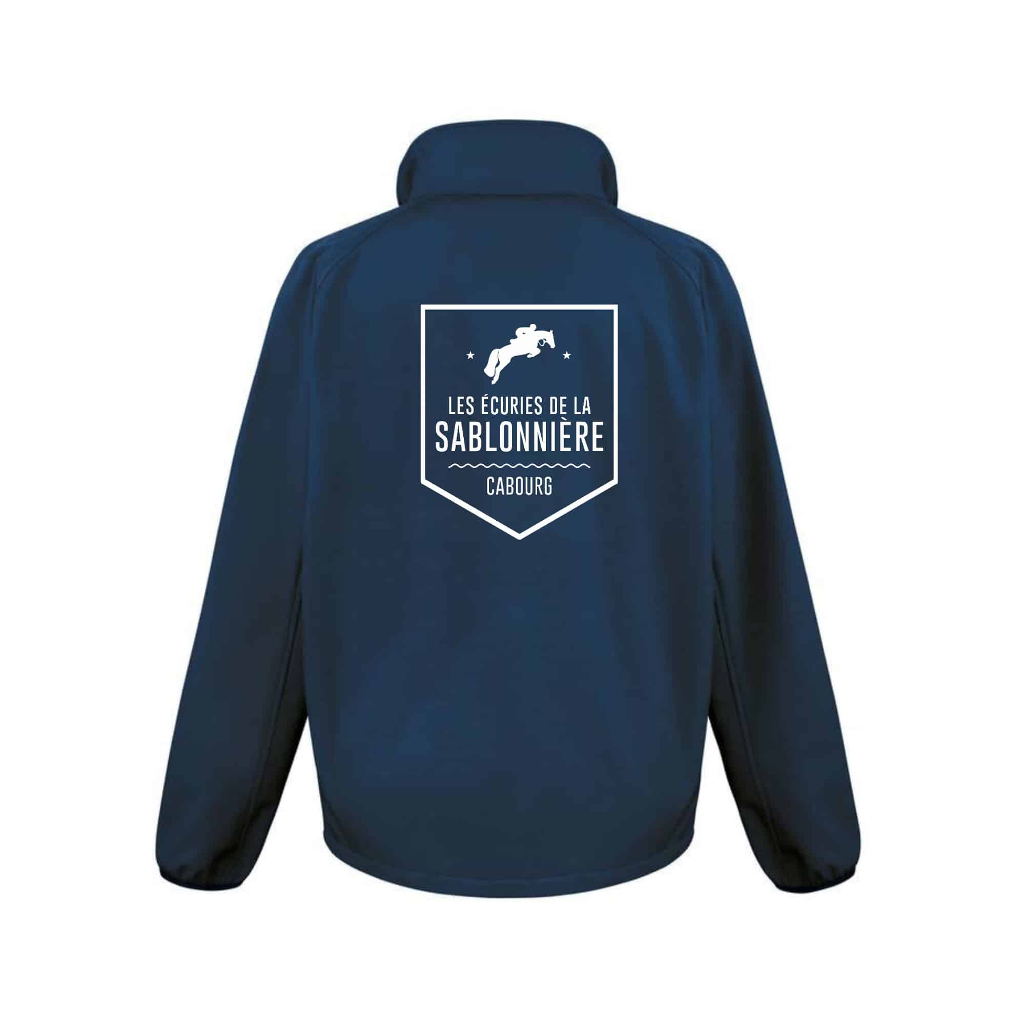 SOFTSHELL ECO (homme) – Les écuries de la Sablonnière – Navy – RS231 – Image 3