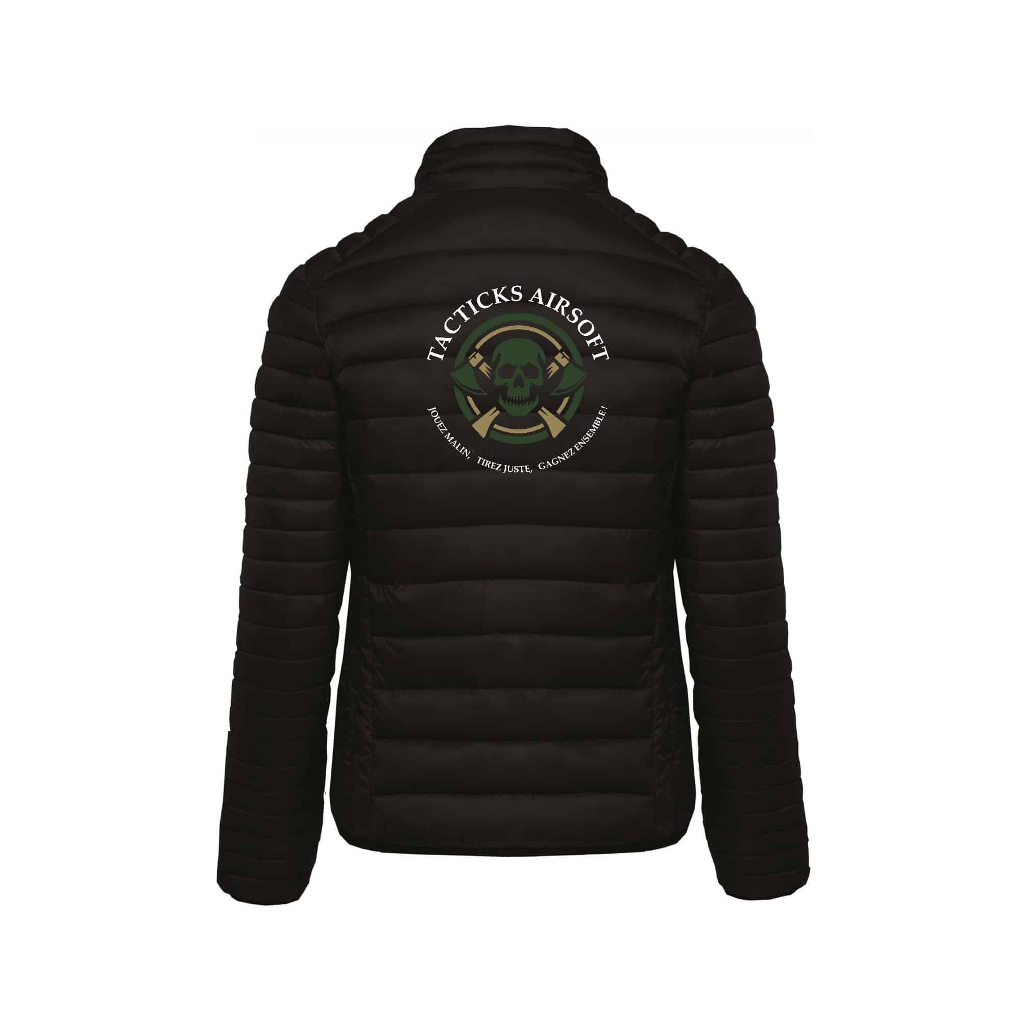 DOUDOUNE AVEC MANCHES (femme) - Tacticks Airsoft – Noir - K6121 – Image 5