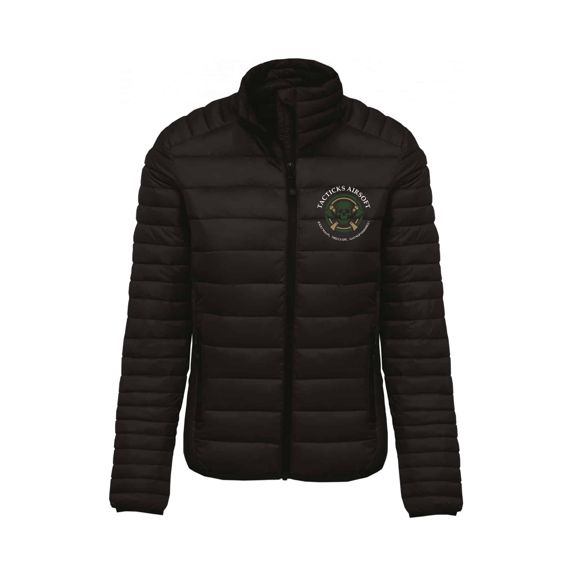 DOUDOUNE AVEC MANCHES (femme) - Tacticks Airsoft – Noir - K6121 – Image 4