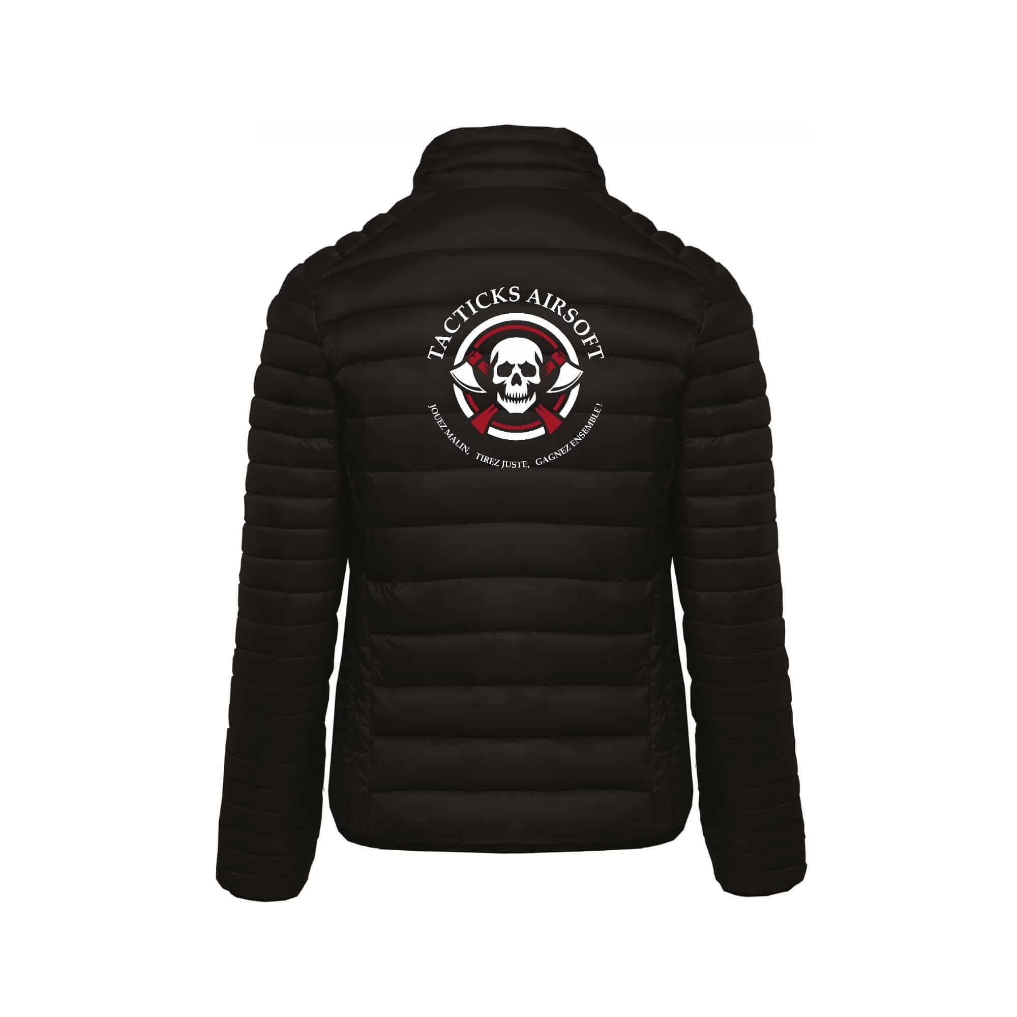 DOUDOUNE AVEC MANCHES (femme) - Tacticks Airsoft – Noir - K6121 – Image 3