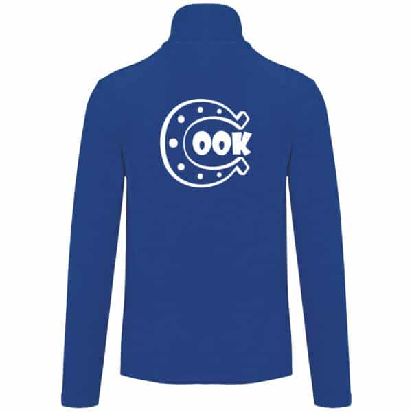 SWEAT ZIPPE SANS CAPUCHE (femme) - Les Ecuries Happy Cook - Bleu roi - SC366 – Image 2