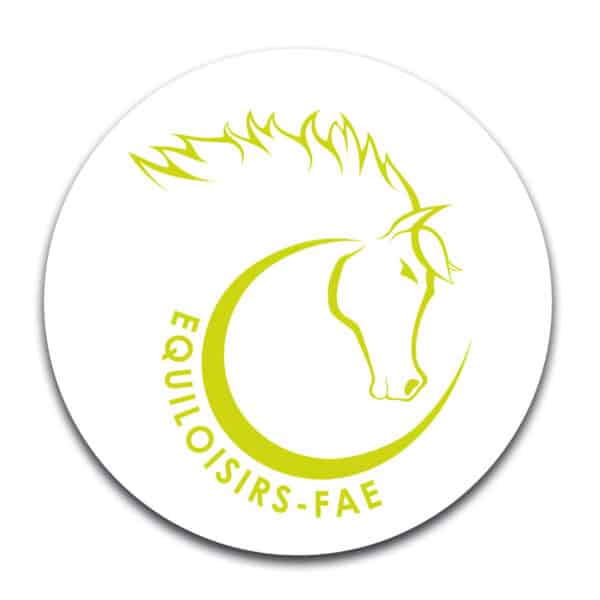 STICKER ROND – EQUILOISIRS FAE – STI001