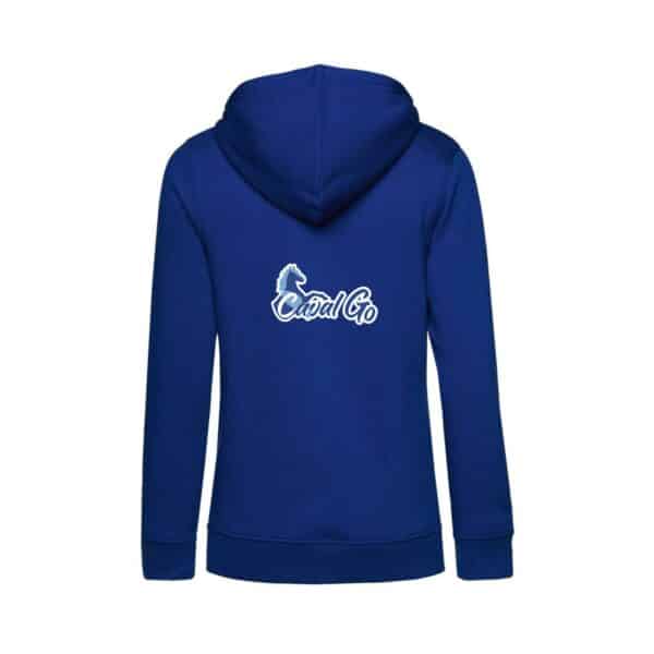 SWEAT A CAPUCHE (femme) – Association Caval Go - Bleu roi - BCW34B – Image 2