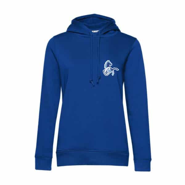 SWEAT A CAPUCHE (femme) – Association Caval Go - Bleu roi - BCW34B