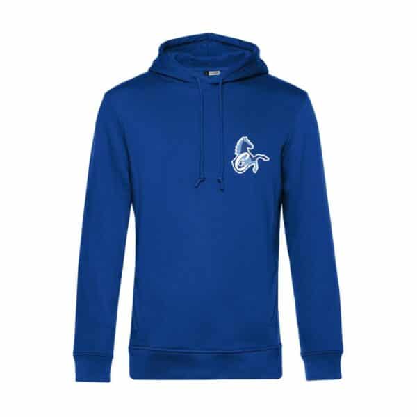 SWEAT A CAPUCHE (homme) - Association Caval Go - Bleu roi - BCU33B