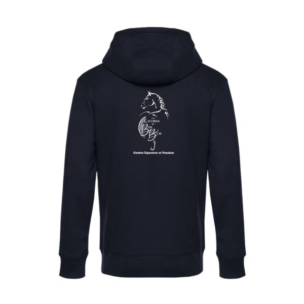 SWEAT A CAPUCHE (enfant) - Écuries du bois beau EARL - Navy - BC511 – Image 2