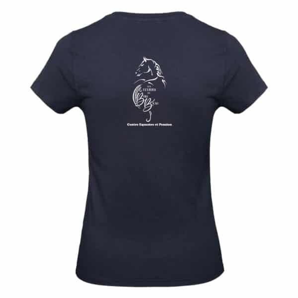 T-SHIRT (femme) - Écuries du bois beau EARL - Navy - BC04T – Image 2